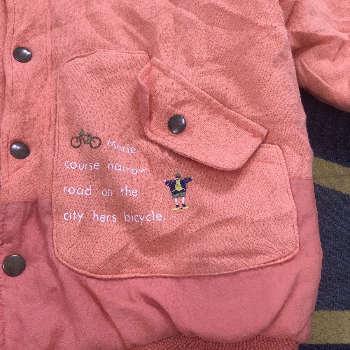 Japanese Brand Vtg Marie International Bomber Like Jacket Hooded Size US M / EU 48-50 / 2 - 4 Thumbnail