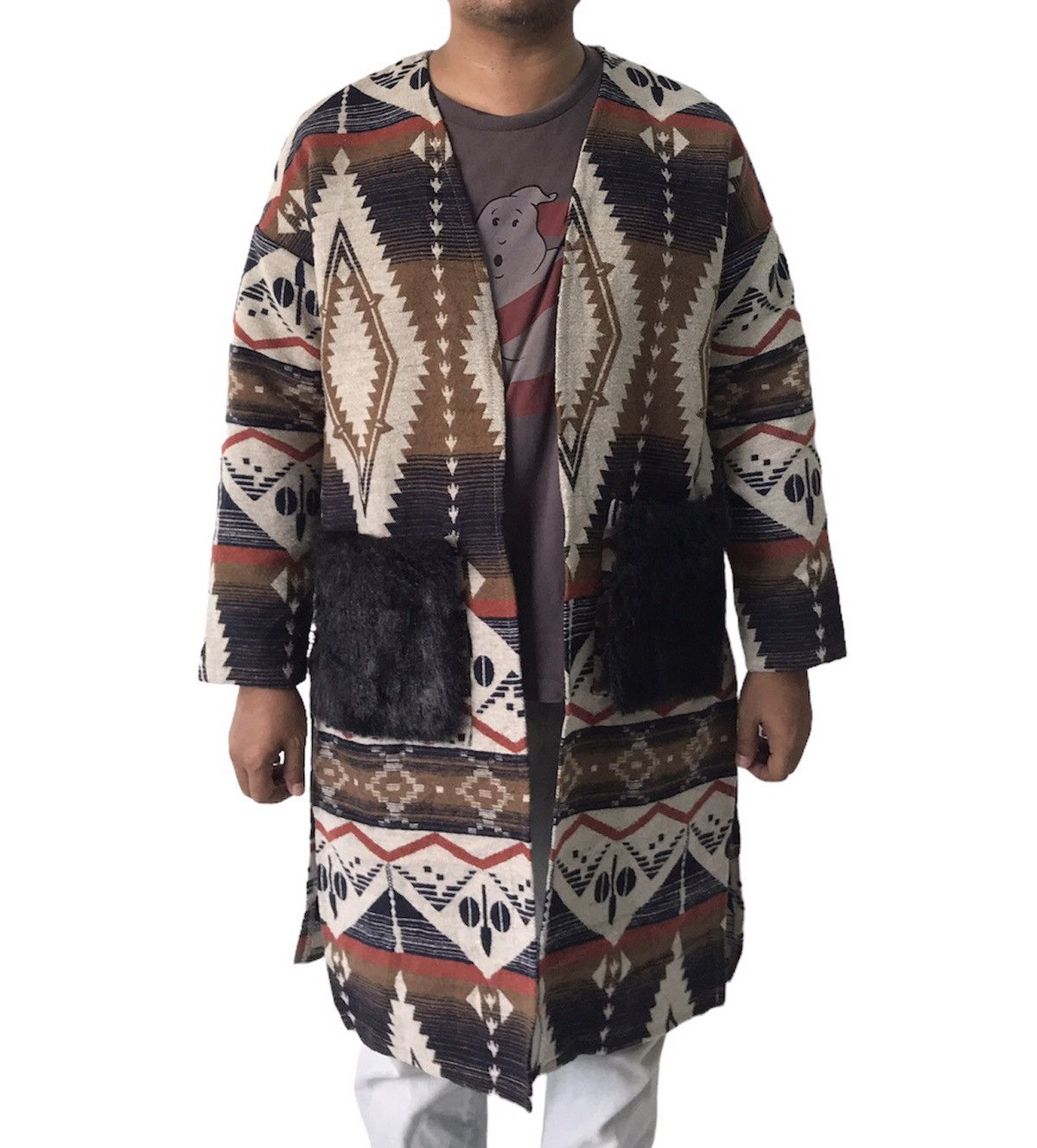 Art Comes First 💥Rare Najive Navajo Style Cardigan Jacket Size US M / EU 48-50 / 2 - 2 Thumbnail
