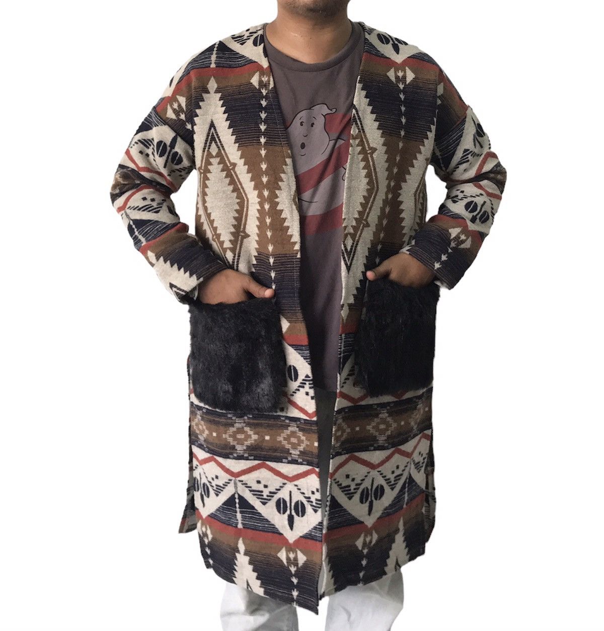 Art Comes First 💥Rare Najive Navajo Style Cardigan Jacket Size US M / EU 48-50 / 2 - 1 Thumbnail
