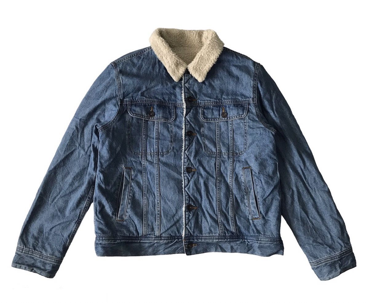 GU GU Jeans Sherpa Fleece Jacket Size US L / EU 52-54 / 3 - 1 Thumbnail
