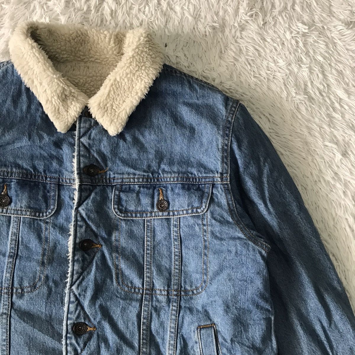 GU GU Jeans Sherpa Fleece Jacket Size US L / EU 52-54 / 3 - 5 Thumbnail