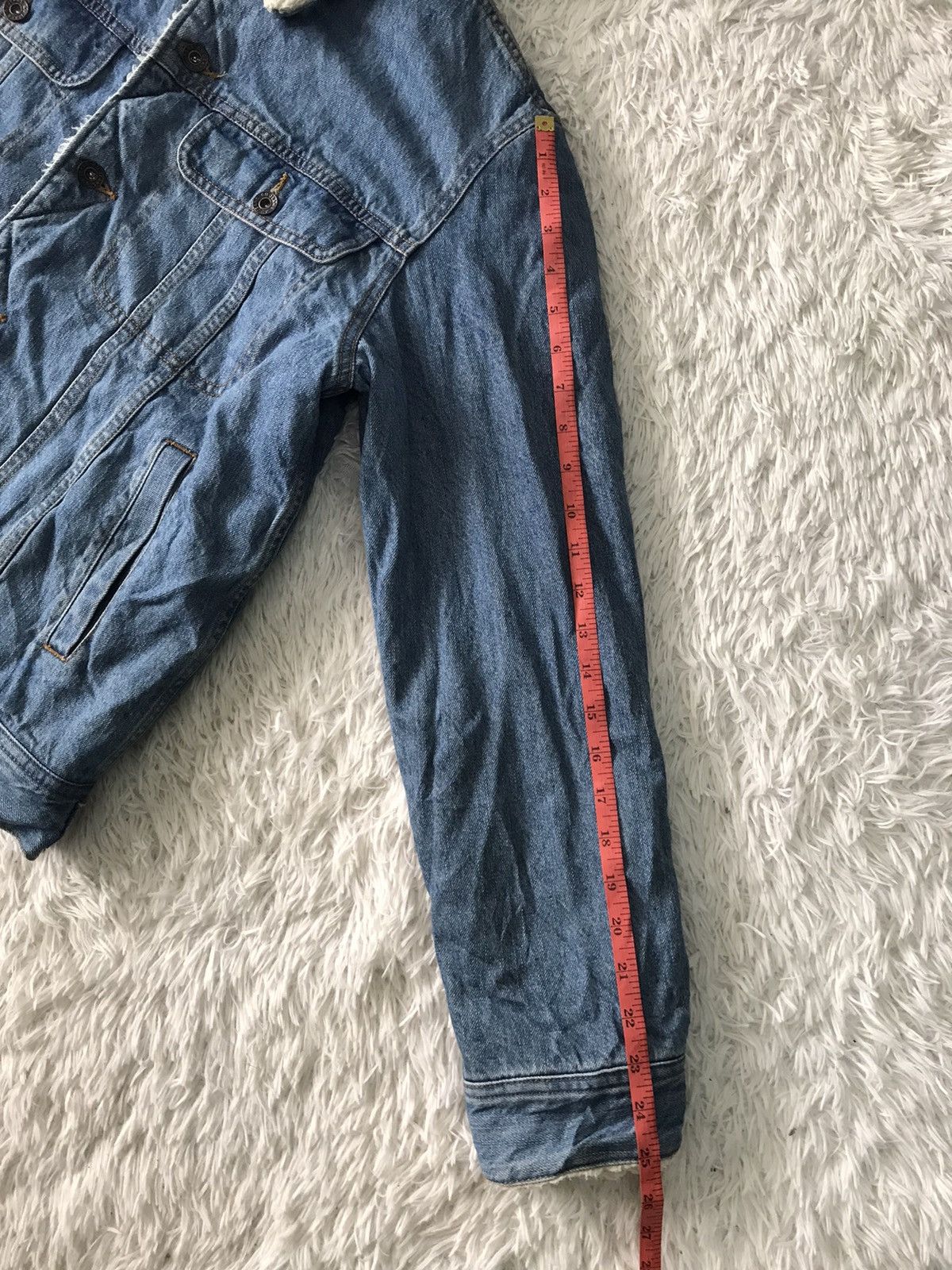 GU GU Jeans Sherpa Fleece Jacket Size US L / EU 52-54 / 3 - 16 Thumbnail