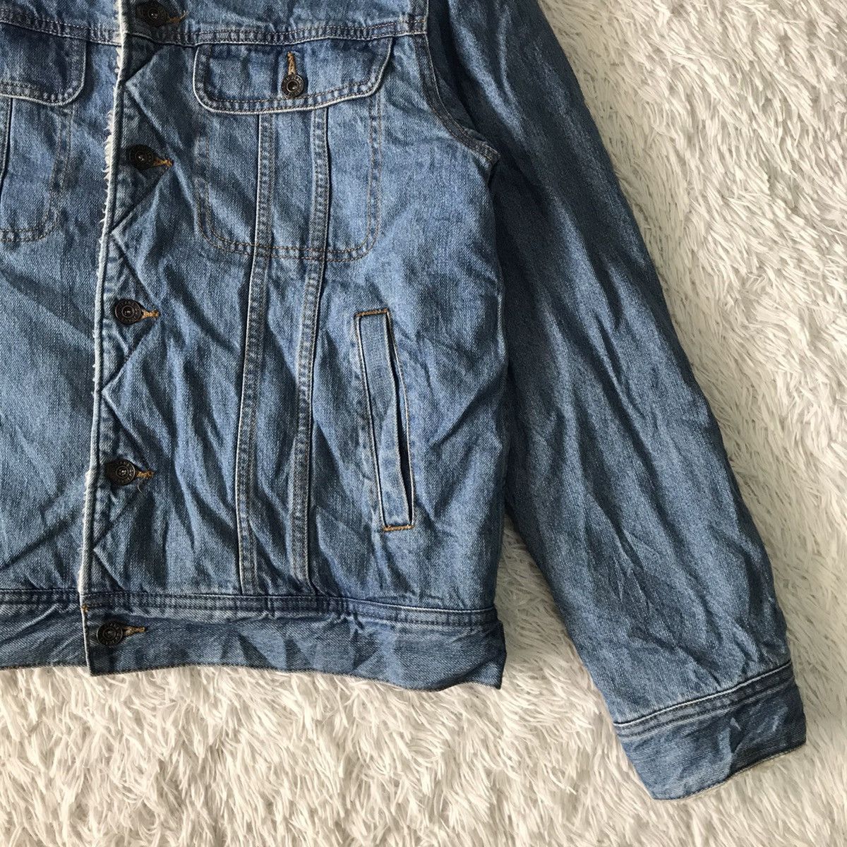 GU GU Jeans Sherpa Fleece Jacket Size US L / EU 52-54 / 3 - 4 Thumbnail