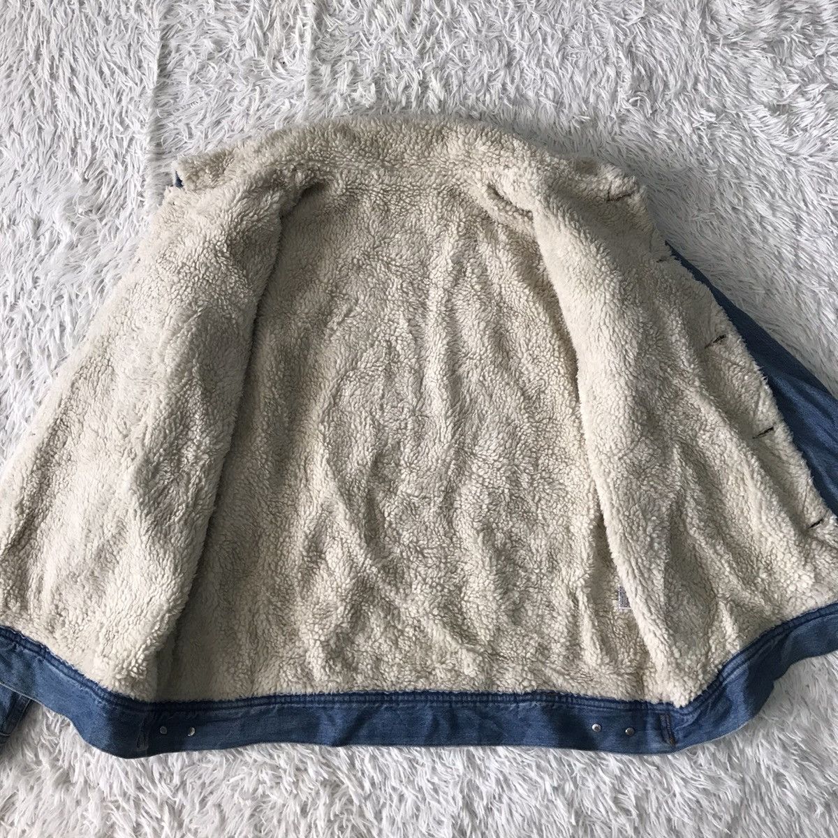 GU GU Jeans Sherpa Fleece Jacket Size US L / EU 52-54 / 3 - 13 Thumbnail