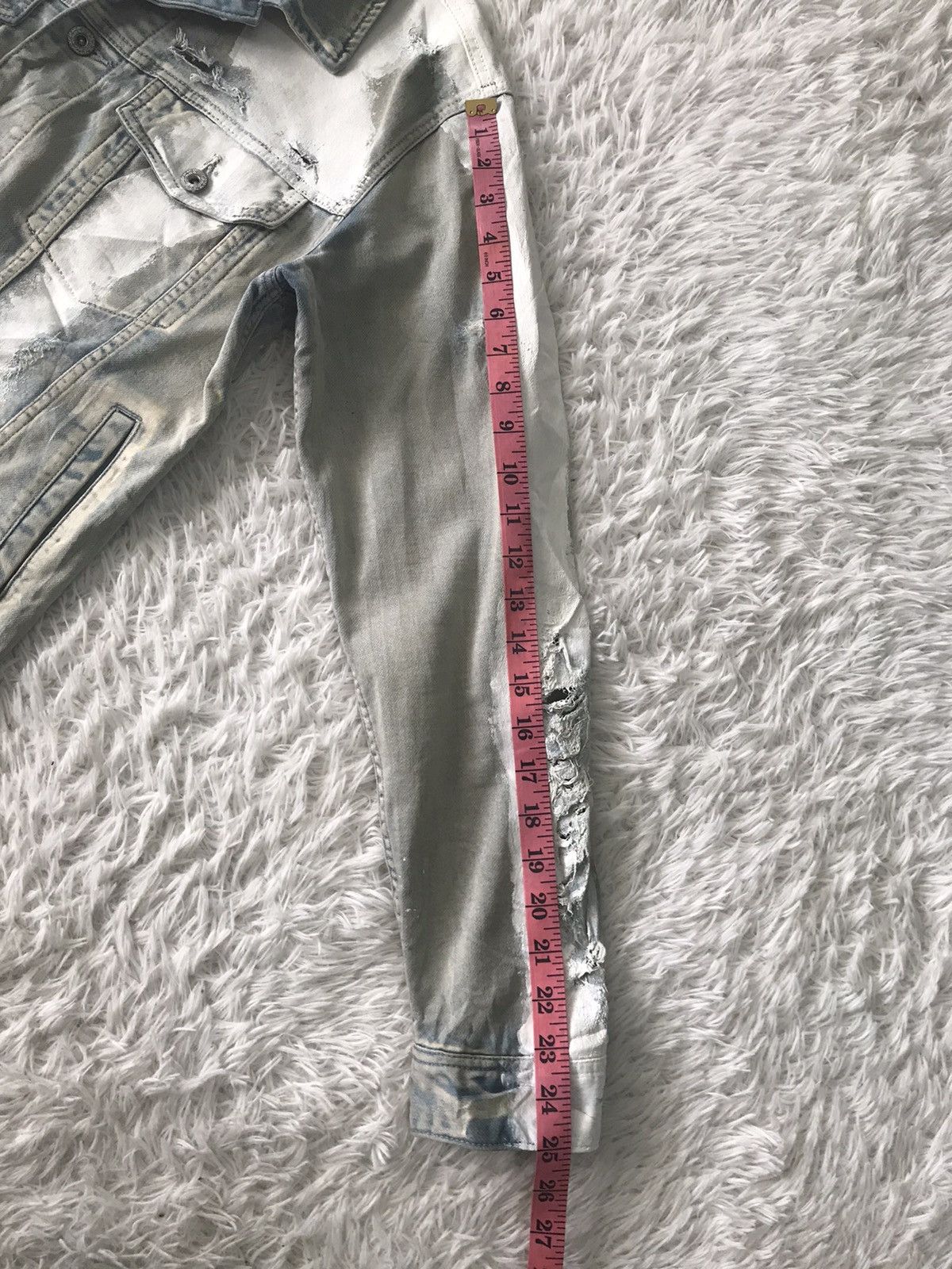 Japanese Brand CavariA Denim Jacket Distressed & Painted Size US M / EU 48-50 / 2 - 18 Thumbnail