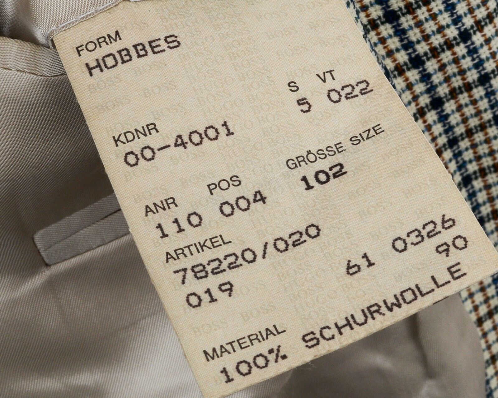 Hugo Boss Hobbes M Blazer EU 50L Jacket Formal UK 40L US Plaid Check Size 40L - 9 Thumbnail
