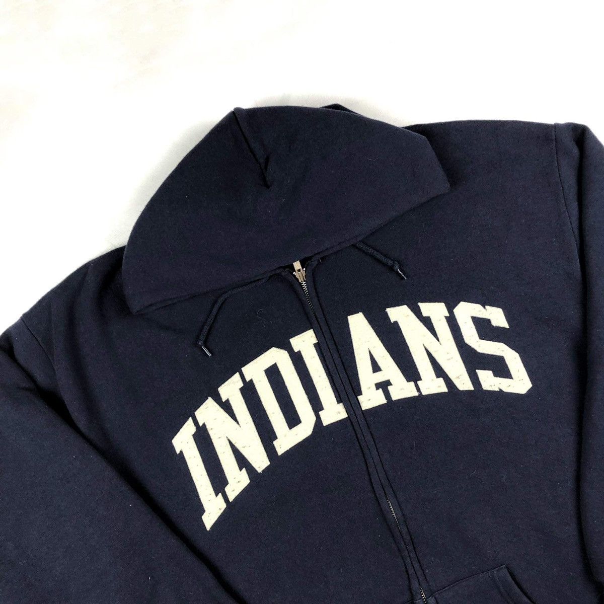 Majestic × Vintage Majestic sweatshirt hoodie retro 90s zip Indians Size US XL / EU 56 / 4 - 5 Thumbnail