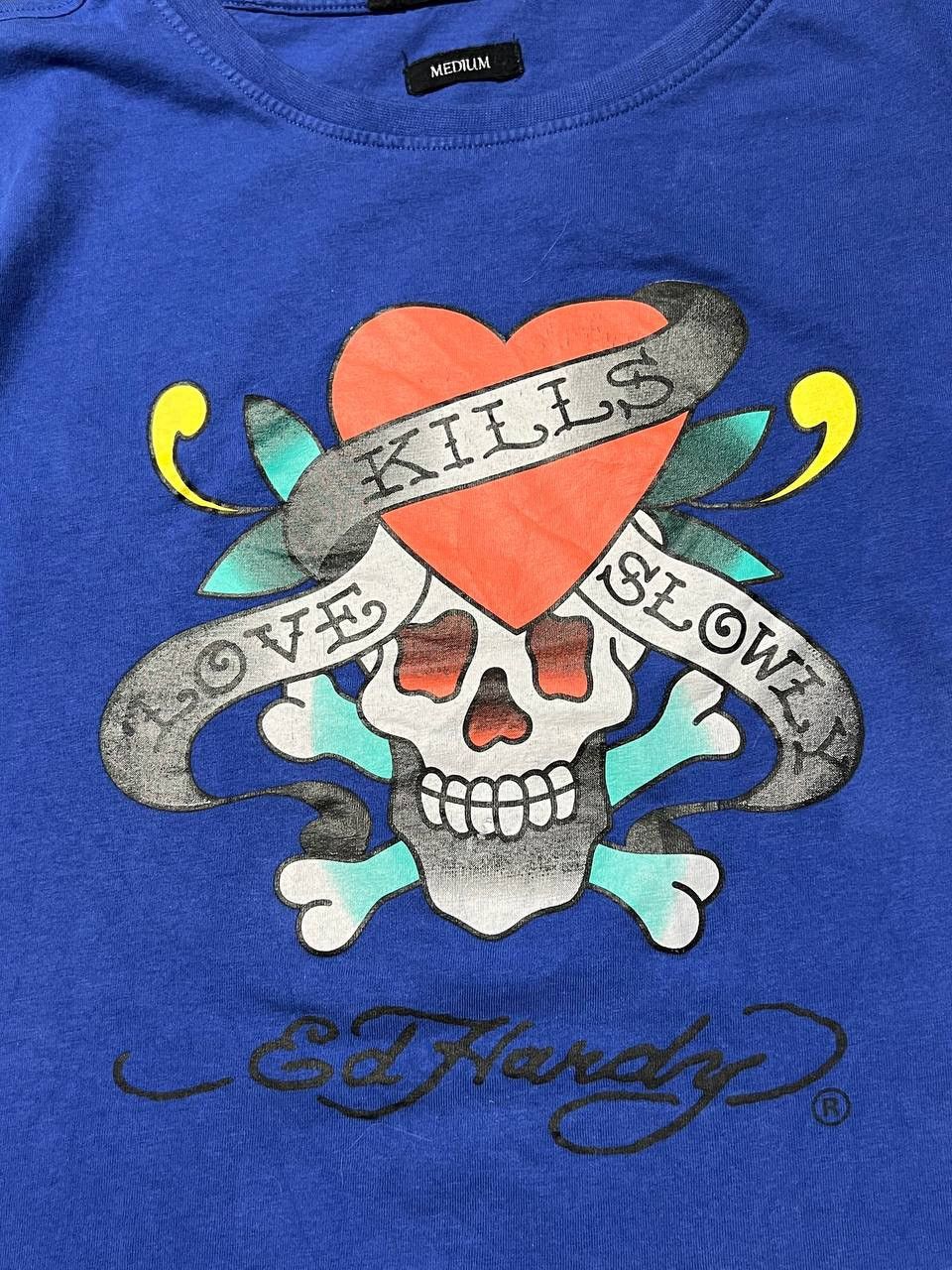 Ed Hardy Vintage Ed Hardy T-Shirt Skull Love Kills Slowly Japan Y2K Size US M / EU 48-50 / 2 - 5 Thumbnail