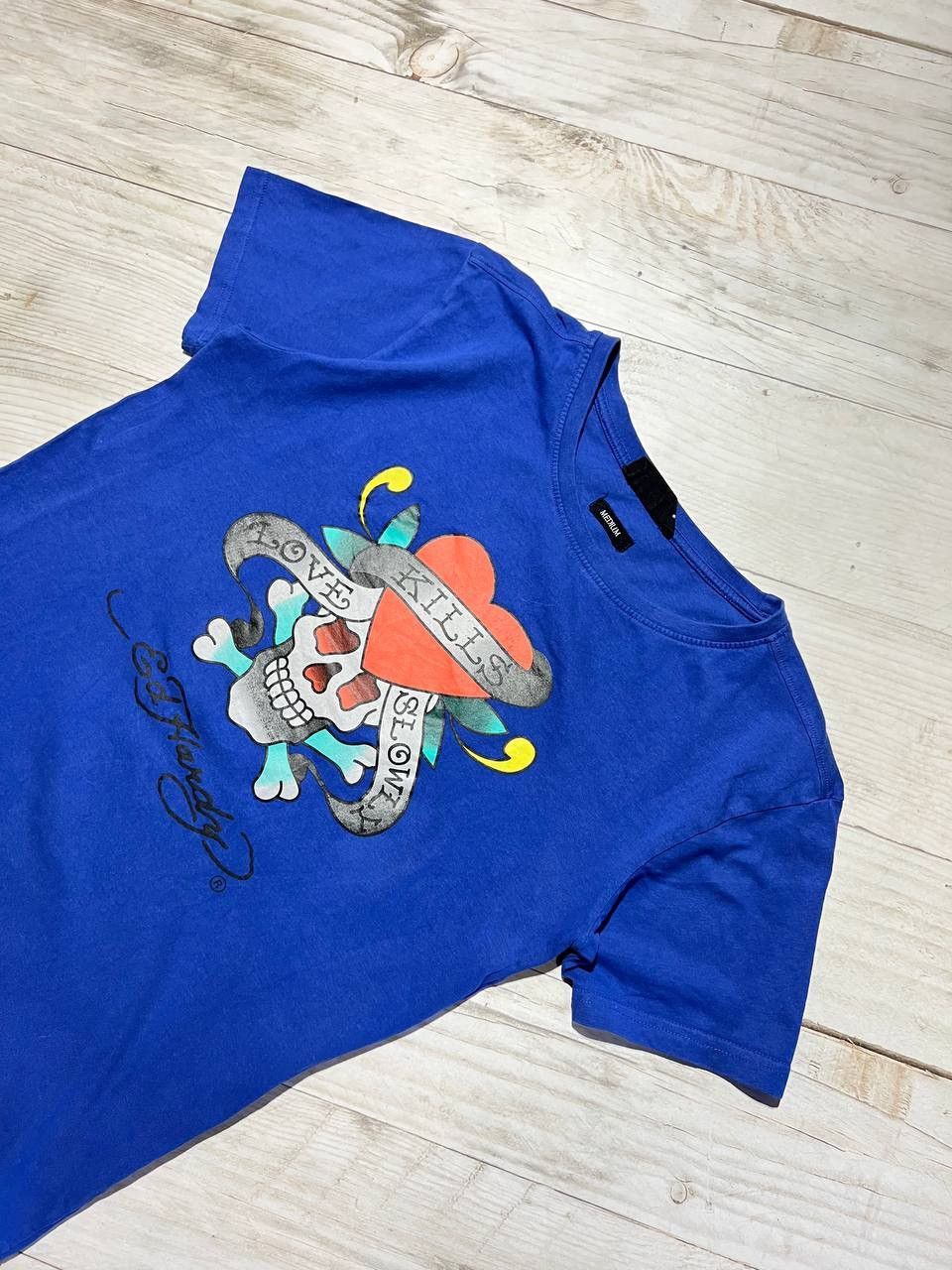 Ed Hardy Vintage Ed Hardy T-Shirt Skull Love Kills Slowly Japan Y2K Size US M / EU 48-50 / 2 - 2 Thumbnail
