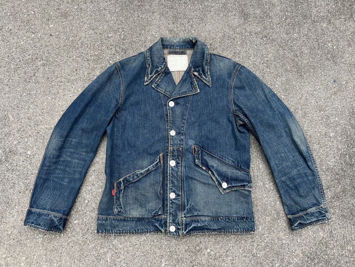 Levi's Vintage 2005 Levi’s Fade Blue Denim Work Jacket Size US M / EU 48-50 / 2 - 1 Thumbnail