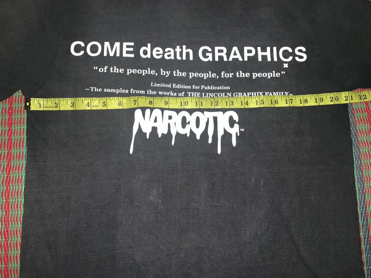 Japanese Brand Narcotic T-shirt(COME death GRAPHICs) Size US M / EU 48-50 / 2 - 8 Thumbnail