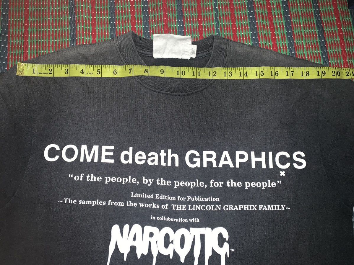 Japanese Brand Narcotic T-shirt(COME death GRAPHICs) Size US M / EU 48-50 / 2 - 11 Thumbnail