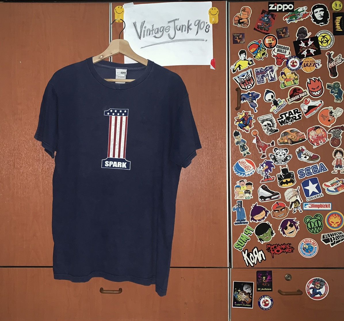 Vintage Vintage SPARK SKATEBOARD Tee Size US M / EU 48-50 / 2 - 1 Thumbnail