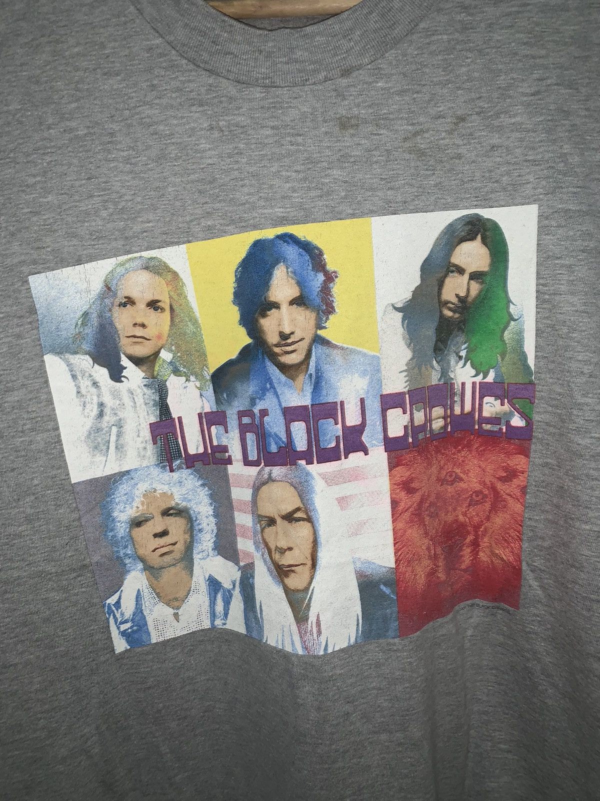 Vintage RARE!!!Vintage 00’s The Black Crowes Band T-shirt(Line Up) Size US M / EU 48-50 / 2 - 4 Thumbnail