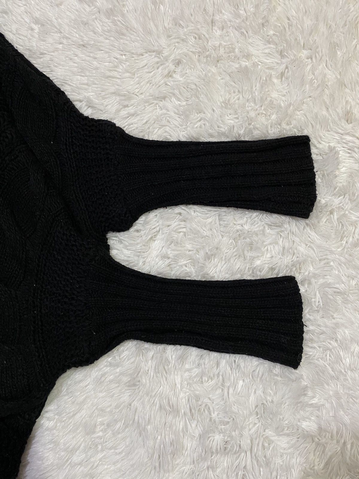 Japanese Brand Juriano Jurrie Wool Blend Cable Knit Bat Wing Wrap Cardigan Size US XL / EU 56 / 4 - 5 Thumbnail