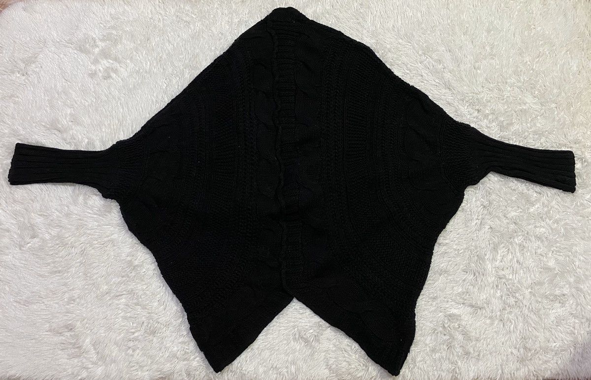 Japanese Brand Juriano Jurrie Wool Blend Cable Knit Bat Wing Wrap Cardigan Size US XL / EU 56 / 4 - 2 Thumbnail