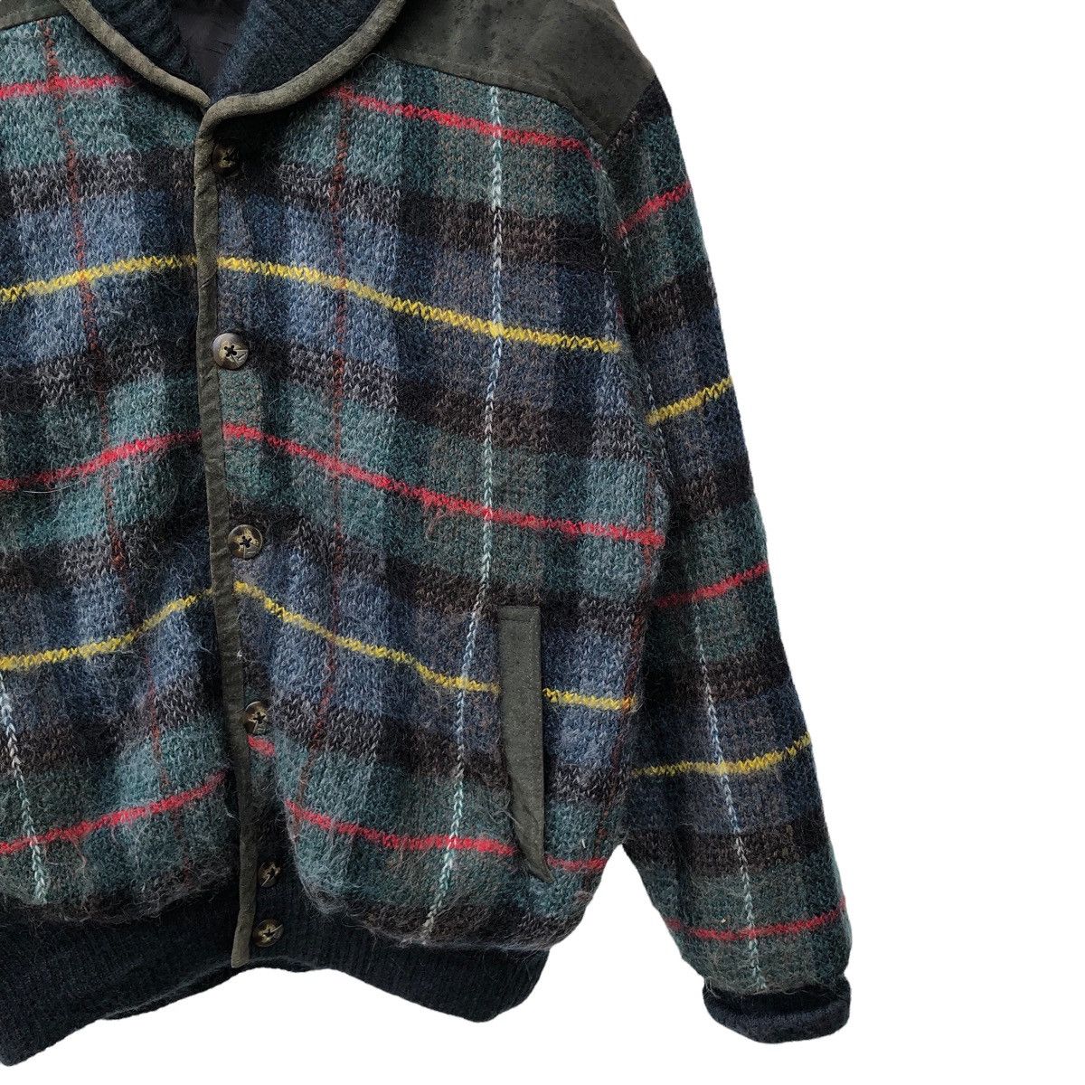 Japanese Brand VINTAGE BICOLMAN WOOL PRINTED PACTHWORK JACKET Size US M / EU 48-50 / 2 - 4 Thumbnail