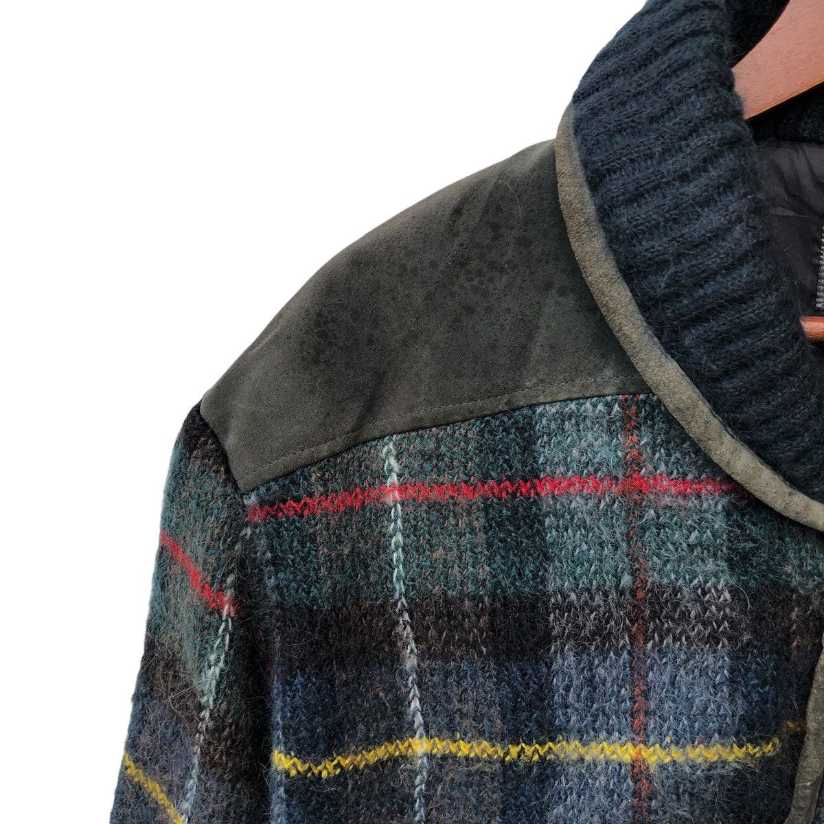 Japanese Brand VINTAGE BICOLMAN WOOL PRINTED PACTHWORK JACKET Size US M / EU 48-50 / 2 - 5 Thumbnail
