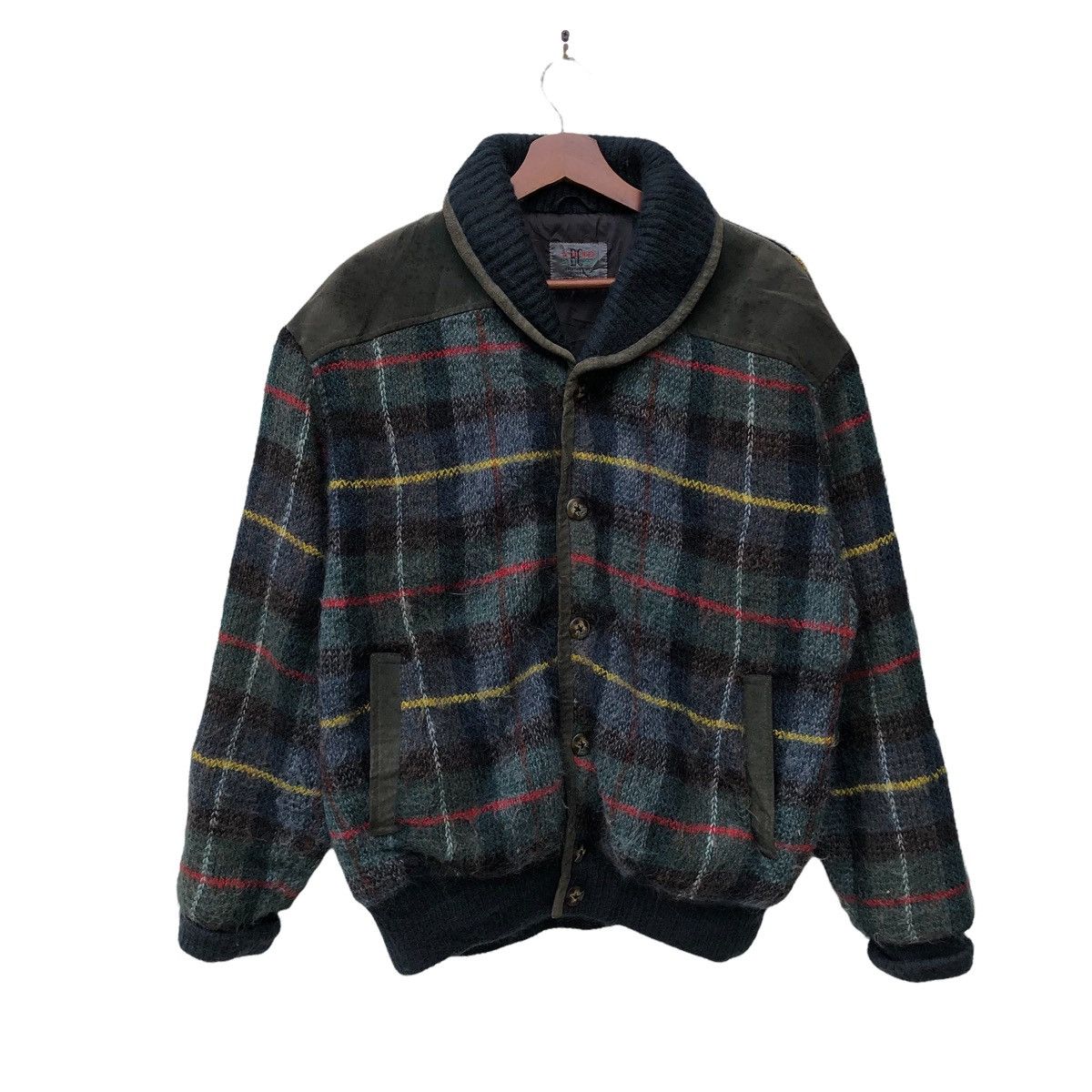 Japanese Brand VINTAGE BICOLMAN WOOL PRINTED PACTHWORK JACKET Size US M / EU 48-50 / 2 - 1 Thumbnail