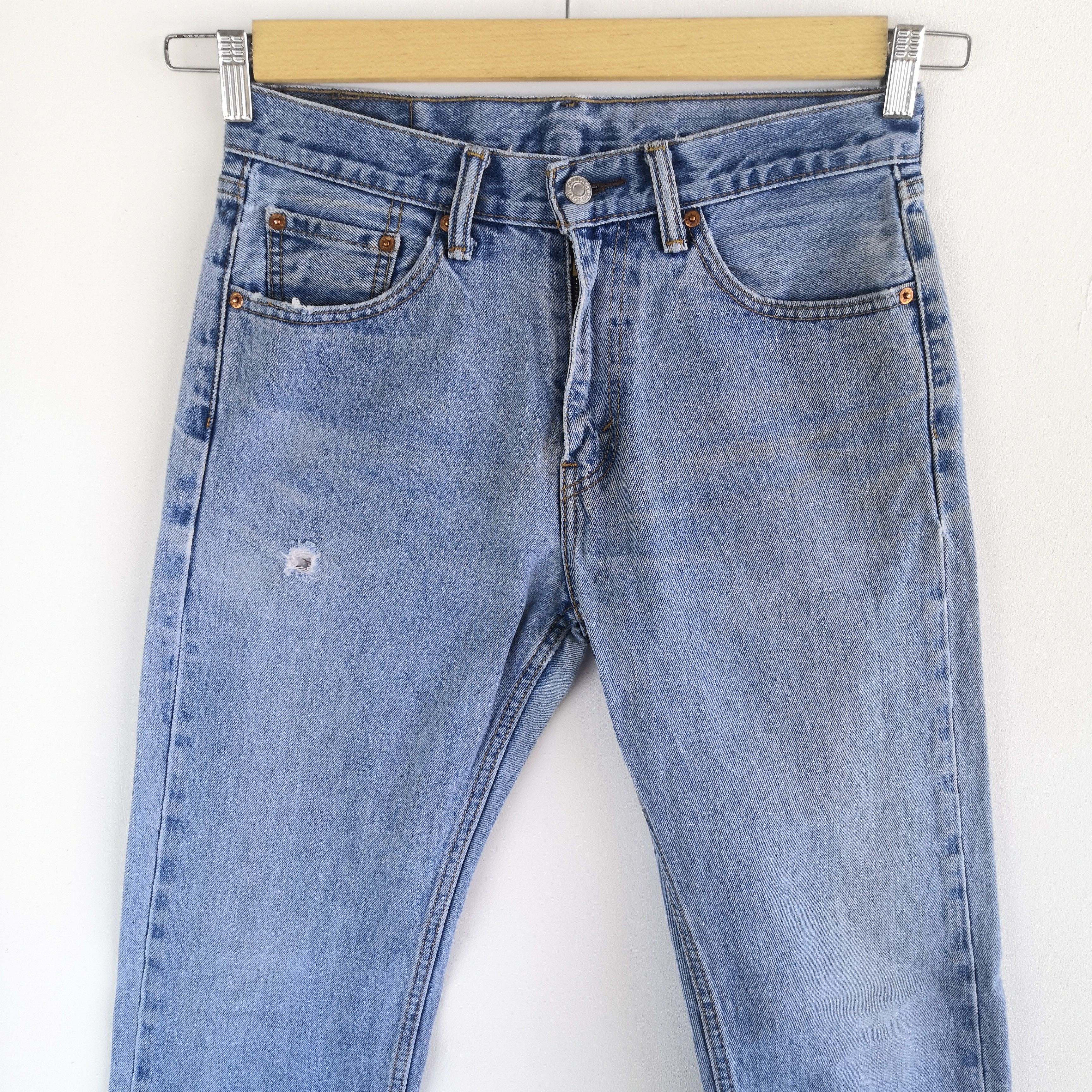 Levi's Vintage Y2K Levis Distress Released Hem Jeans Levi's Denim Size 28" / US 6 / IT 42 - 3 Thumbnail