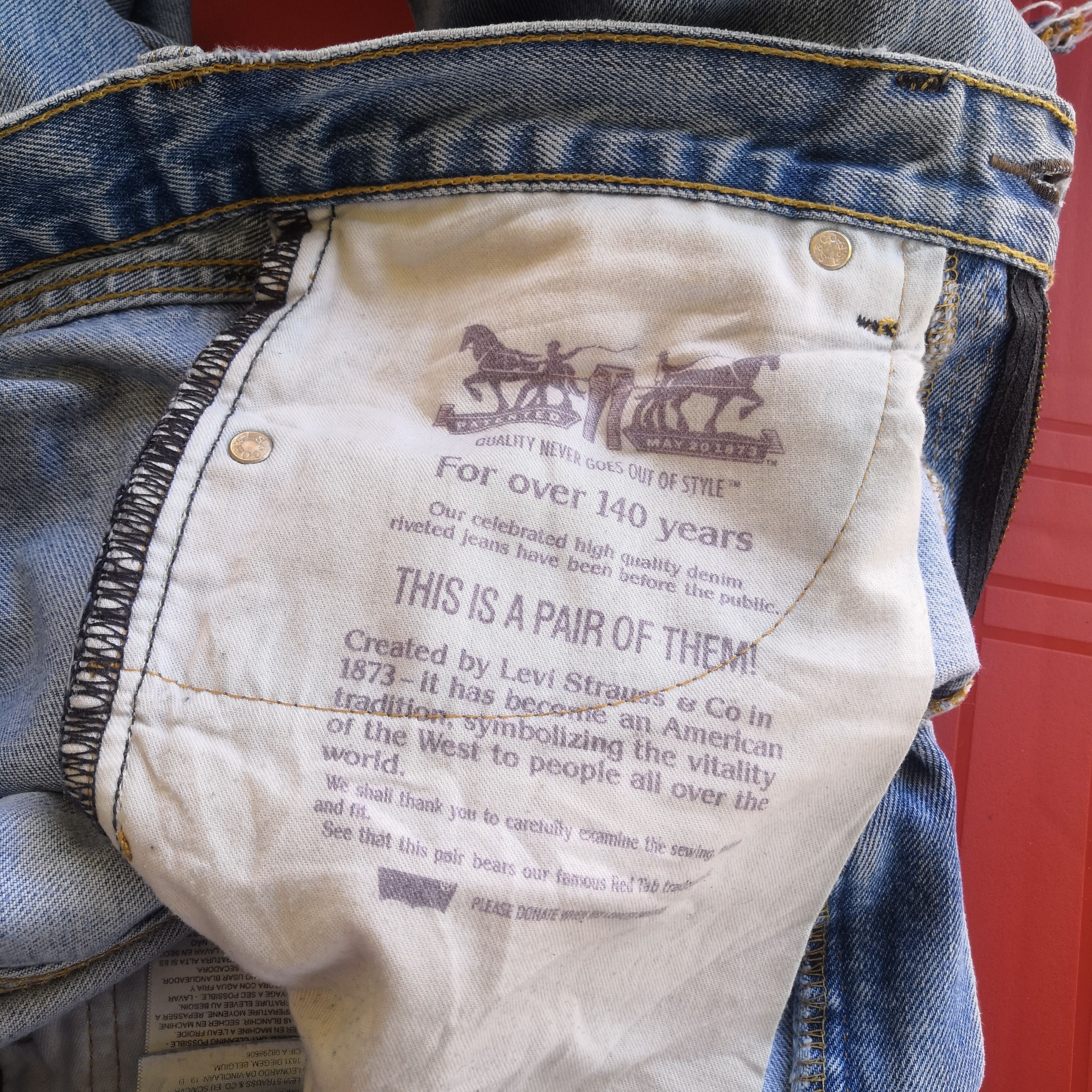 Levi's Vintage Y2K Levis Distress Released Hem Jeans Levi's Denim Size 28" / US 6 / IT 42 - 10 Thumbnail