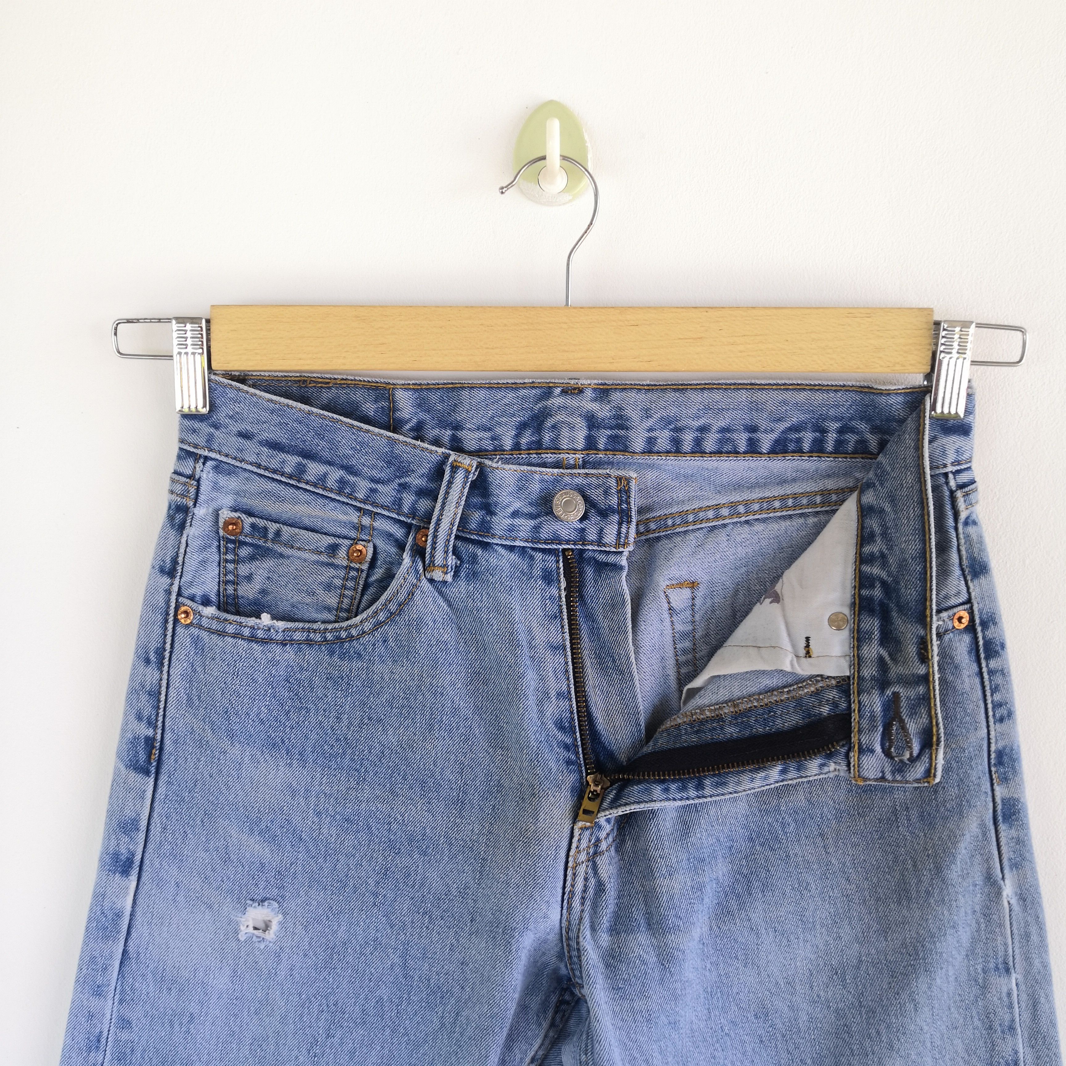 Levi's Vintage Y2K Levis Distress Released Hem Jeans Levi's Denim Size 28" / US 6 / IT 42 - 8 Thumbnail