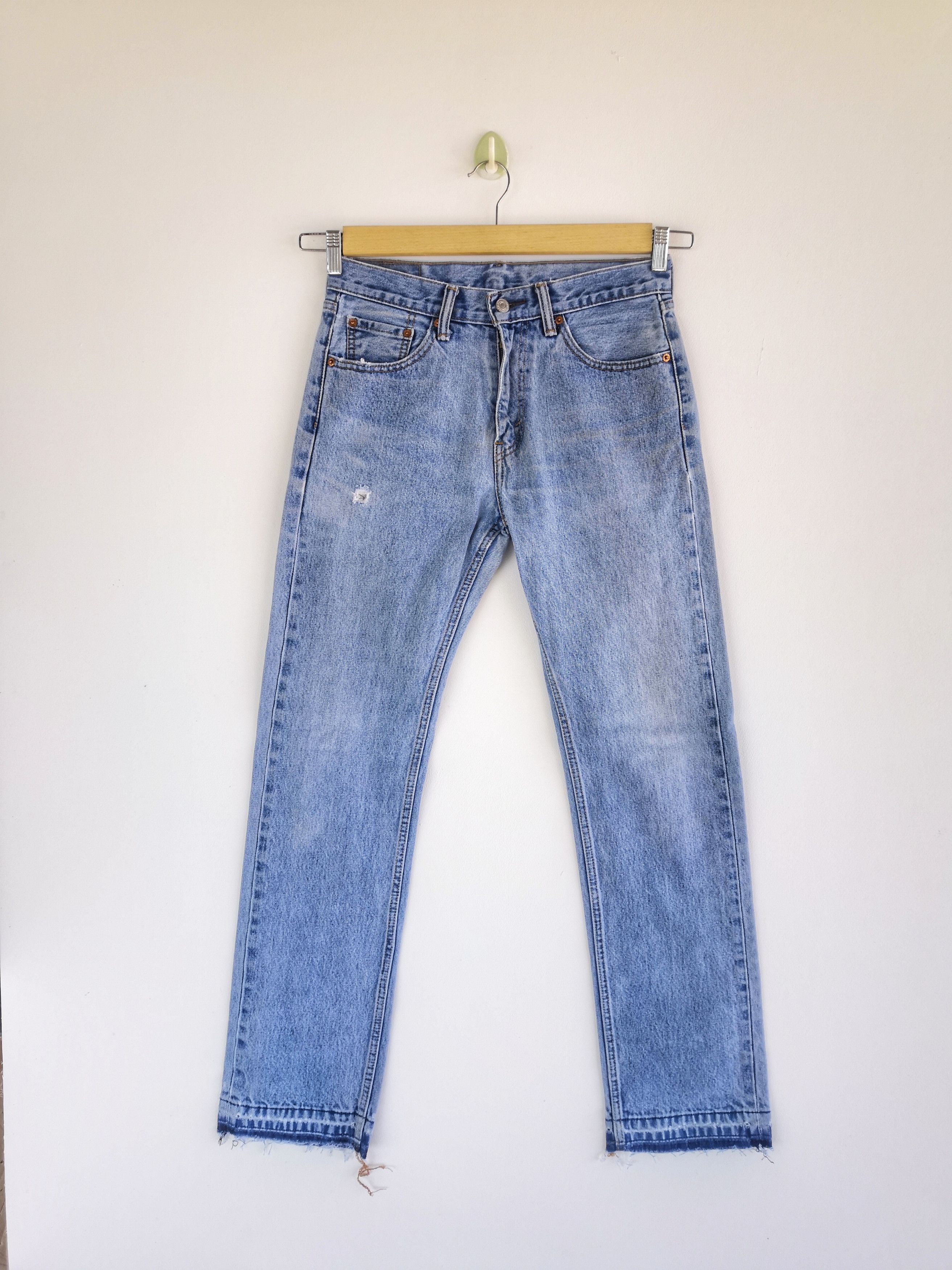 Vintage Y2K Levis Distress Released Hem Jeans Levi's Denim