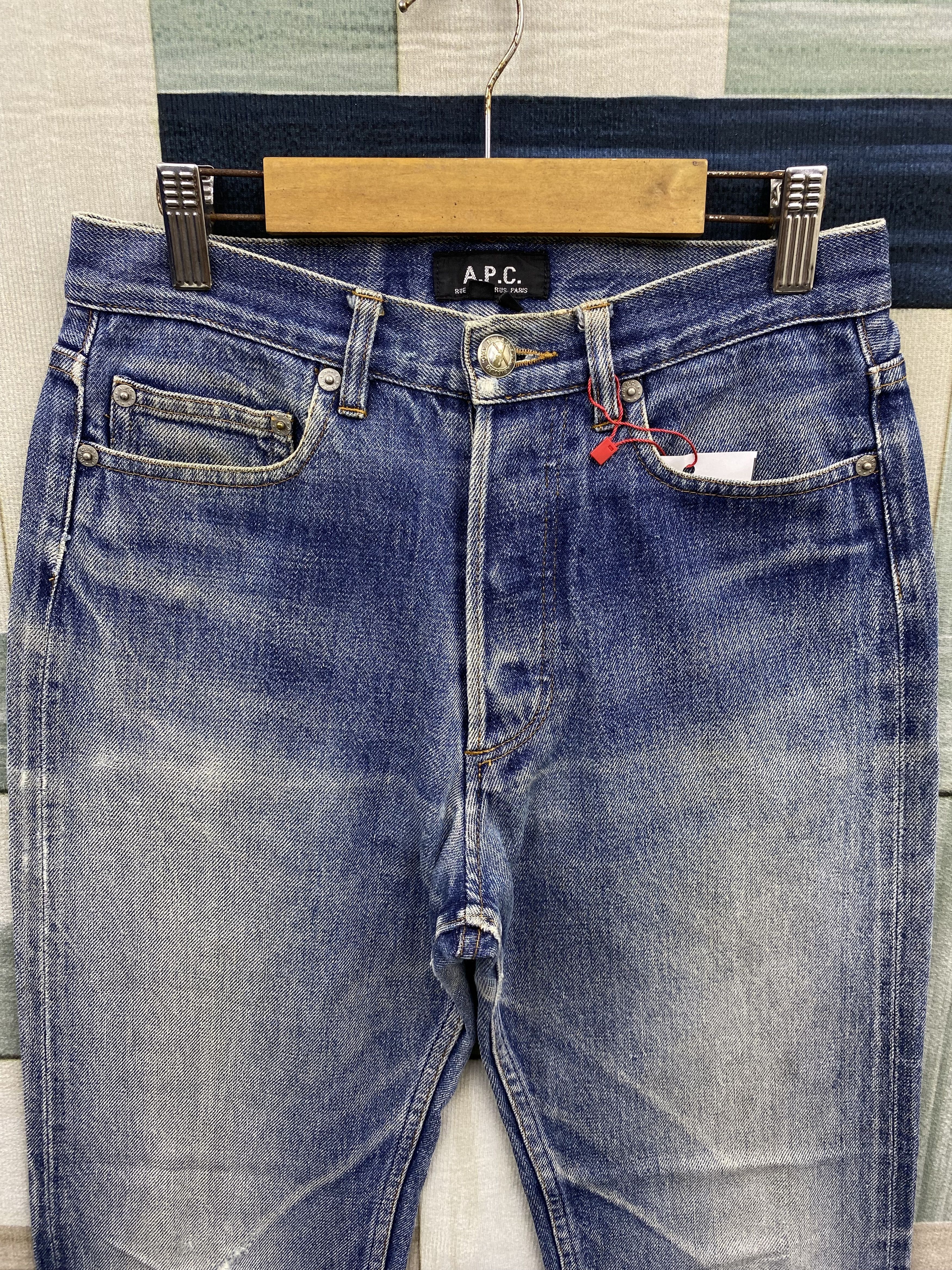 A.P.C. Vintage A.P.C. Distress Selvedge Denim Jean Size US 27 - 3 Thumbnail