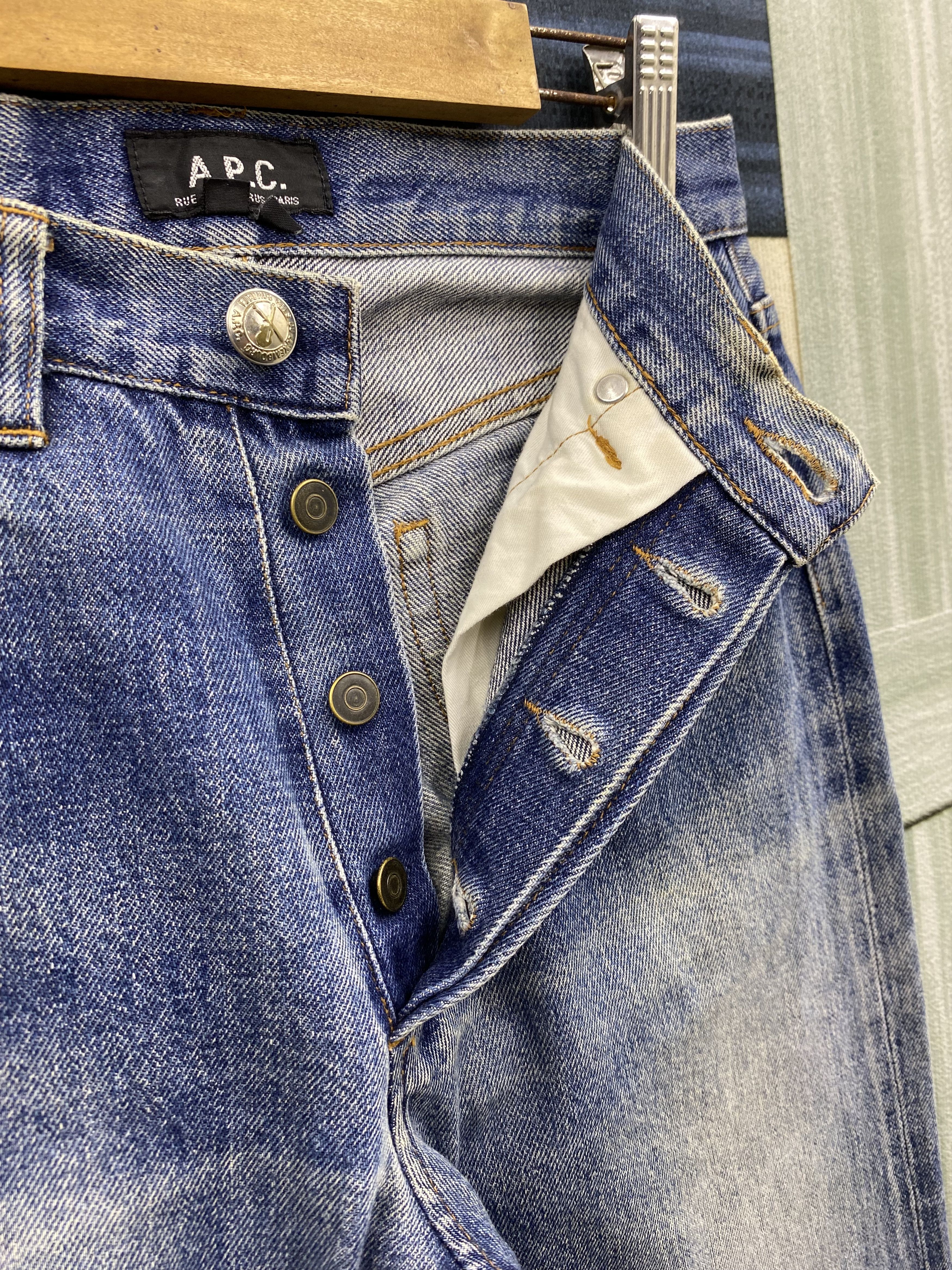 A.P.C. Vintage A.P.C. Distress Selvedge Denim Jean Size US 27 - 12 Thumbnail