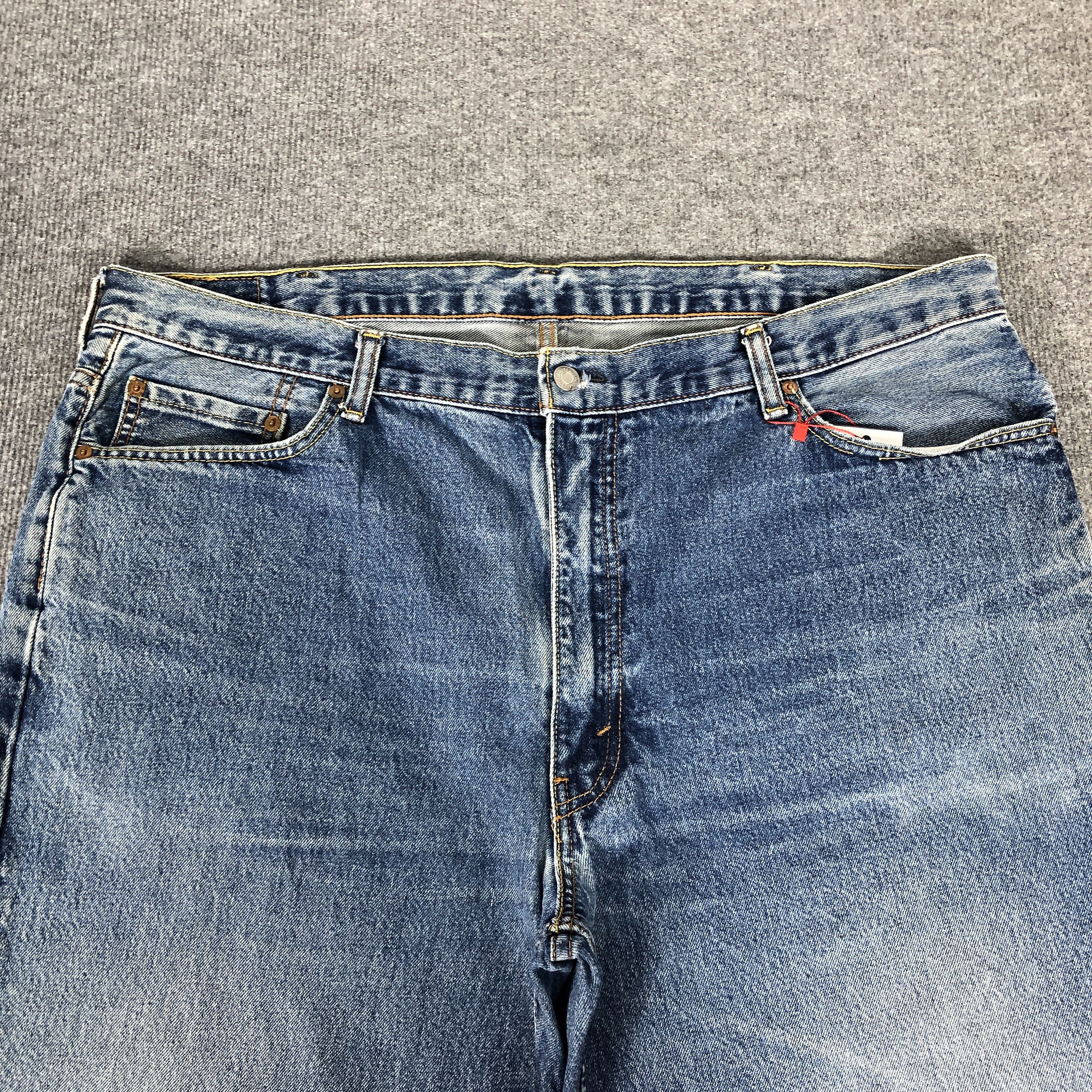 Levi's Vintage Y2k Levi's 550 Faded Blue Denim Jean Size US 44 / EU 60 - 3 Thumbnail