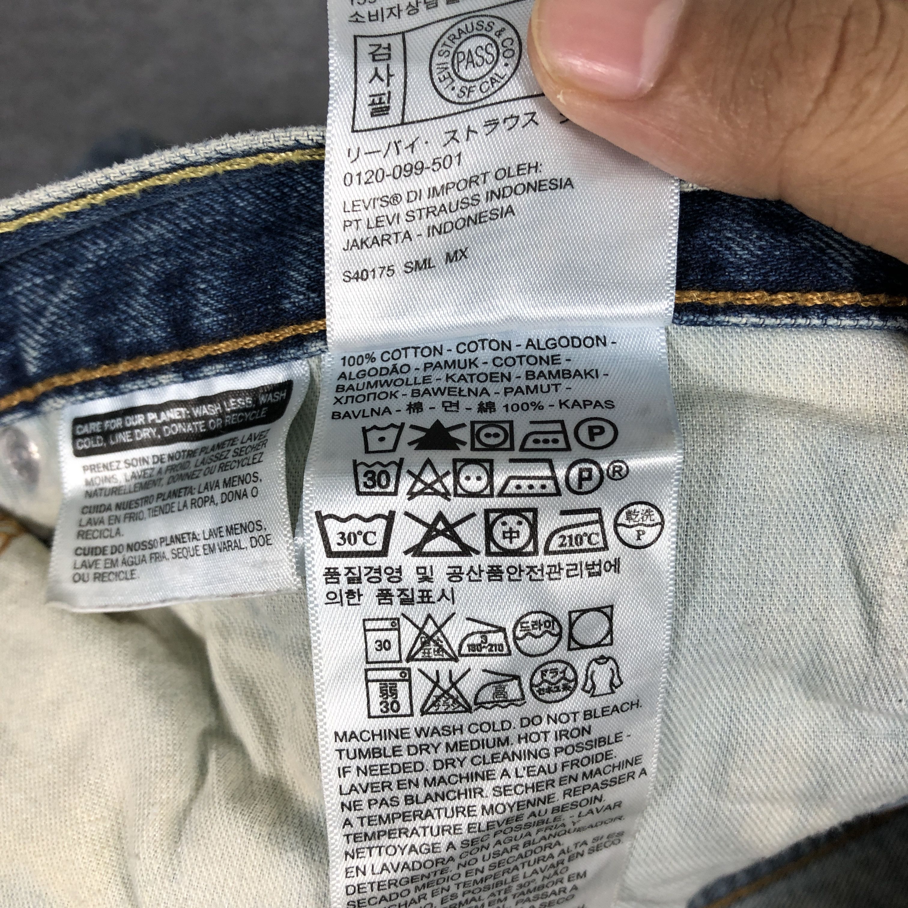Levi's Vintage Y2k Levi's 522 Distress Faded Blue Denim Jean Size US 38 / EU 54 - 20 Thumbnail