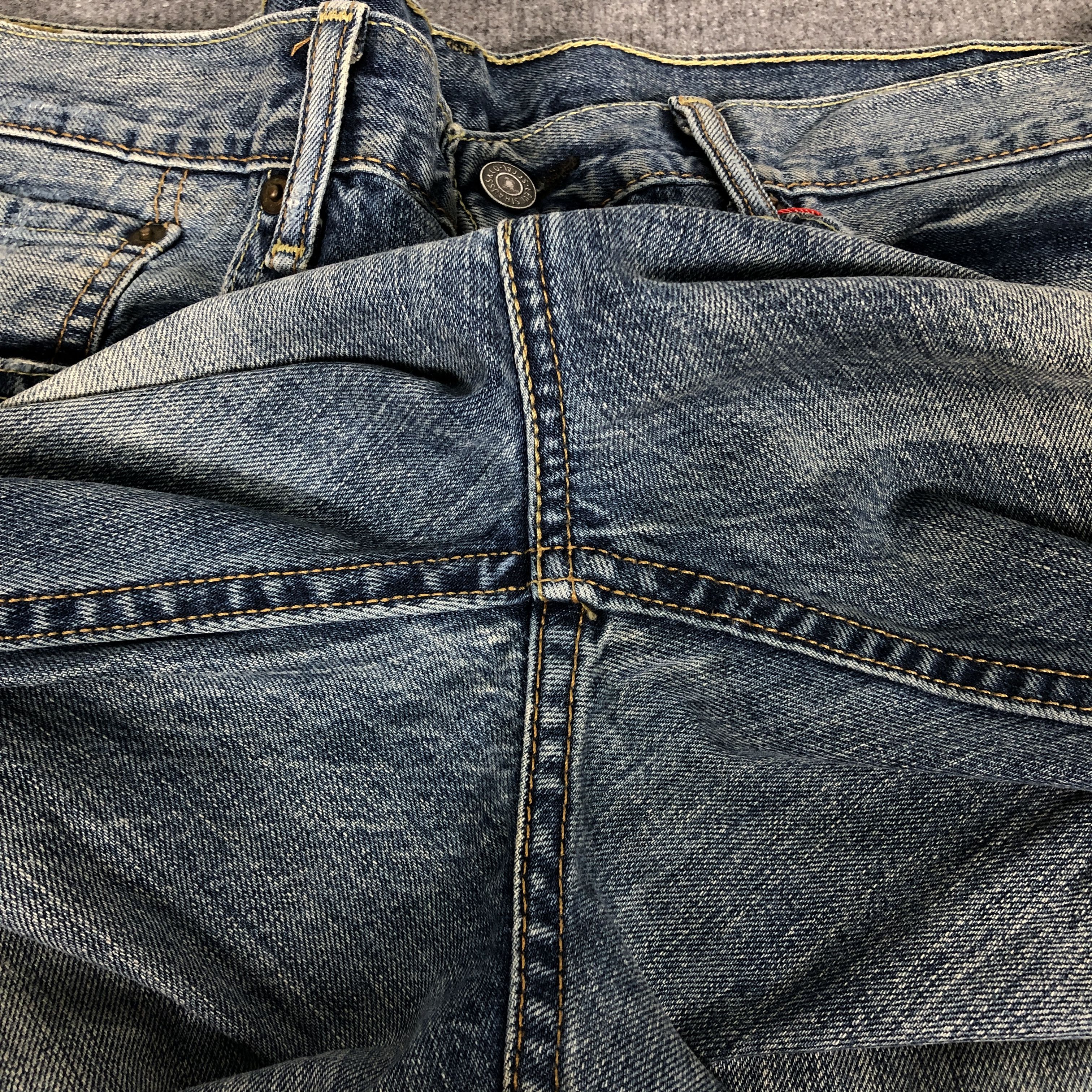 Levi's Vintage Y2k Levi's 522 Distress Faded Blue Denim Jean Size US 38 / EU 54 - 14 Thumbnail