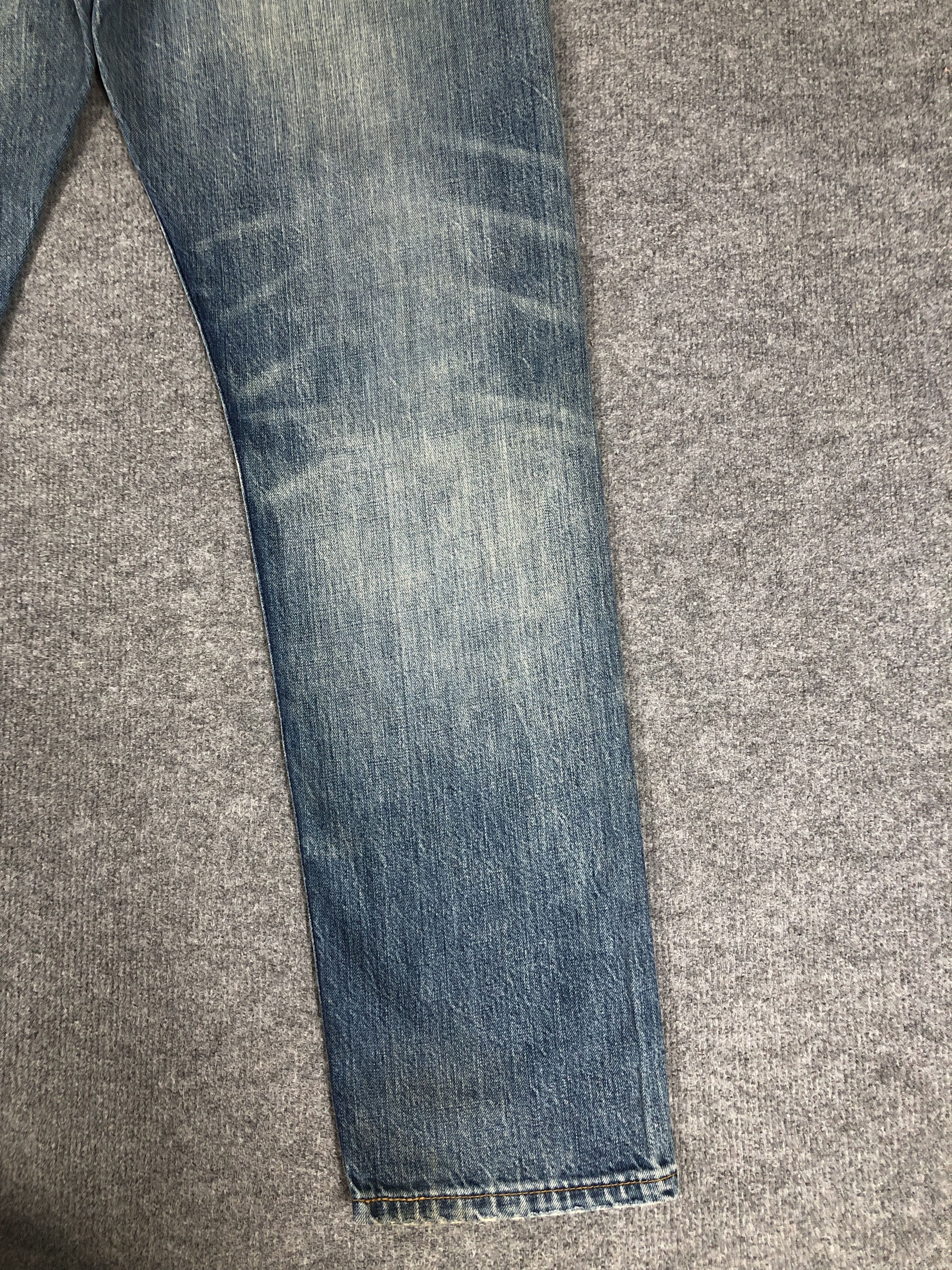 Levi's Vintage Y2k Levi's 522 Distress Faded Blue Denim Jean Size US 38 / EU 54 - 11 Thumbnail