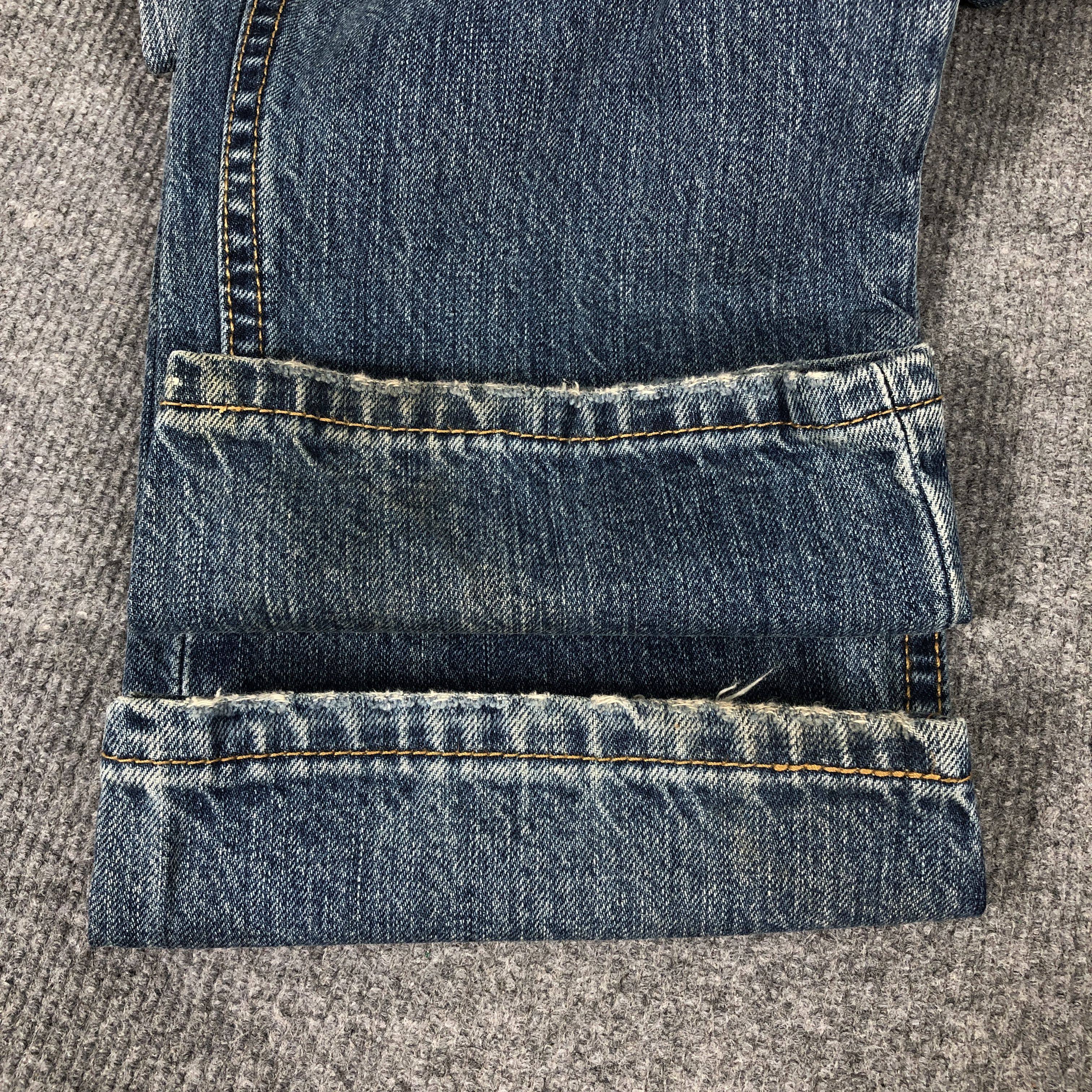 Levi's Vintage Y2k Levi's 522 Distress Faded Blue Denim Jean Size US 38 / EU 54 - 17 Thumbnail