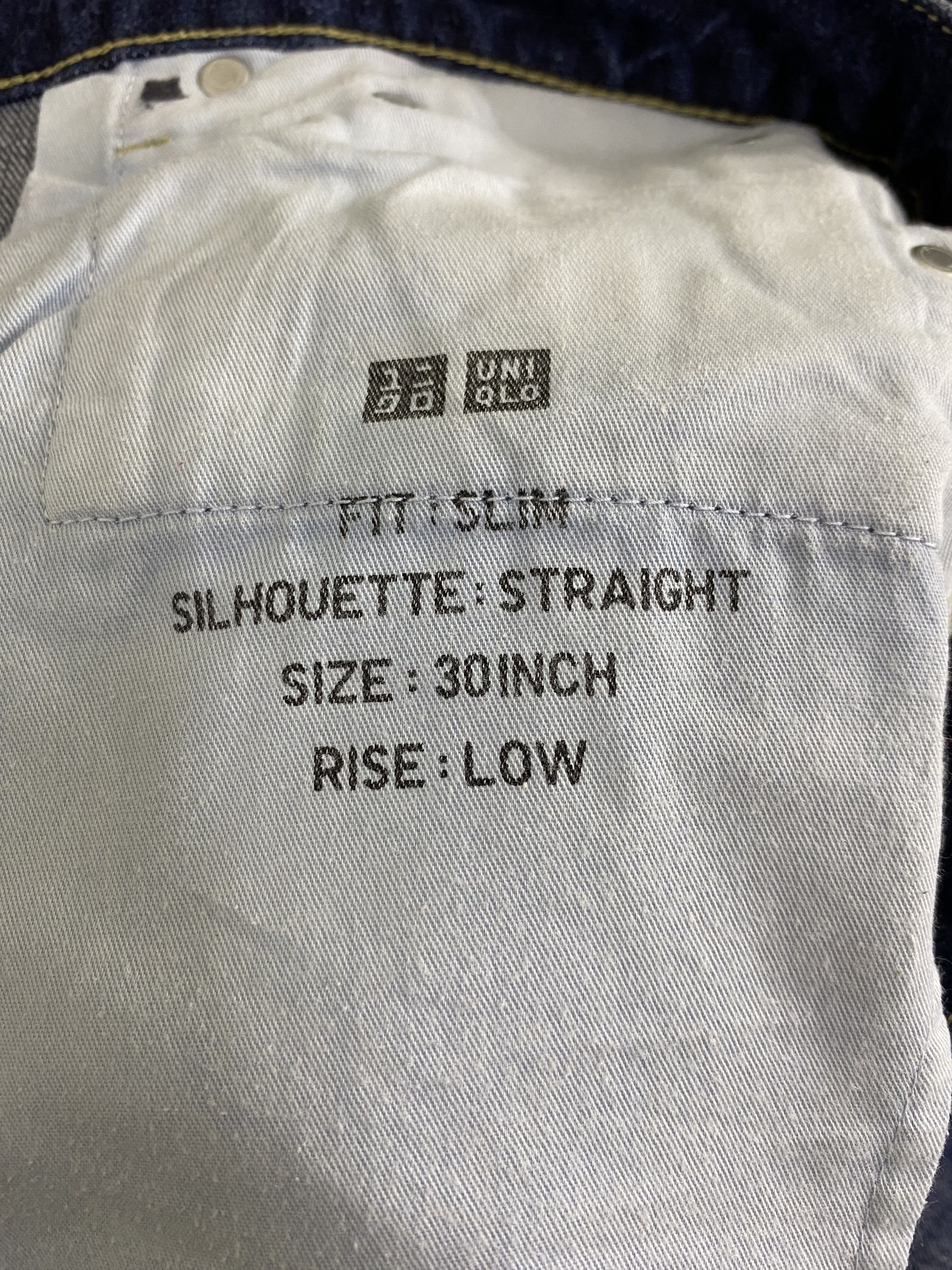 Japanese Brand Uniqlo Slim Fit Selvedge Denim Jean Size US 33 - 14 Thumbnail