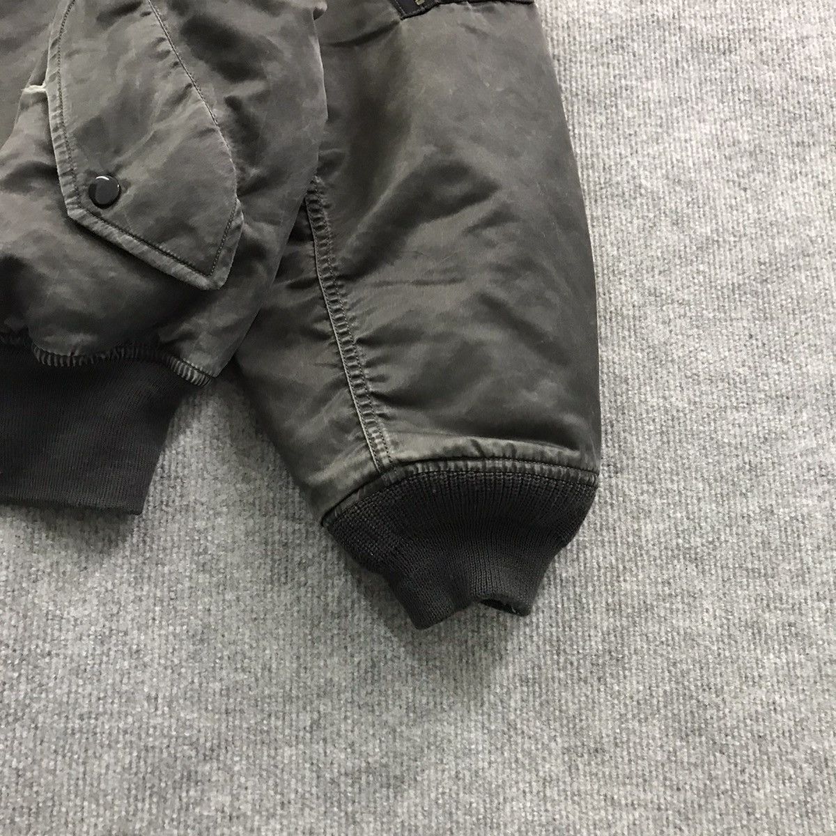 Uniqlo VINTAGE🔥UNIQLO GREEN LABEL BOMBER BLACK FADED JACKET Size US L / EU 52-54 / 3 - 4 Thumbnail