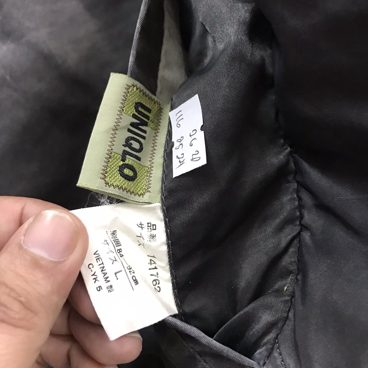 Uniqlo VINTAGE🔥UNIQLO GREEN LABEL BOMBER BLACK FADED JACKET Size US L / EU 52-54 / 3 - 14 Thumbnail