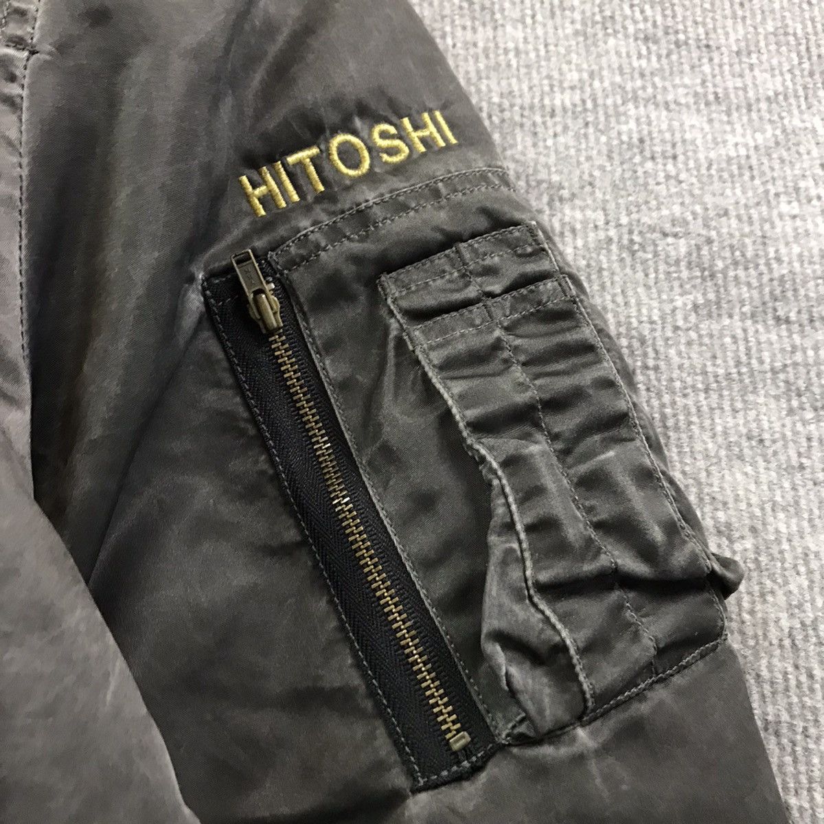Uniqlo VINTAGE🔥UNIQLO GREEN LABEL BOMBER BLACK FADED JACKET Size US L / EU 52-54 / 3 - 5 Thumbnail