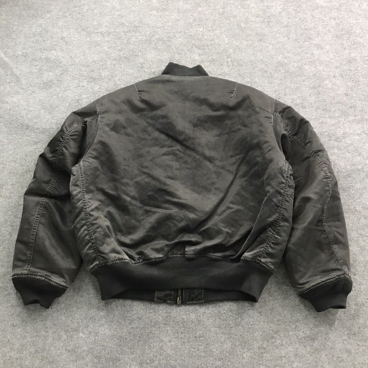 Uniqlo VINTAGE🔥UNIQLO GREEN LABEL BOMBER BLACK FADED JACKET Size US L / EU 52-54 / 3 - 8 Thumbnail
