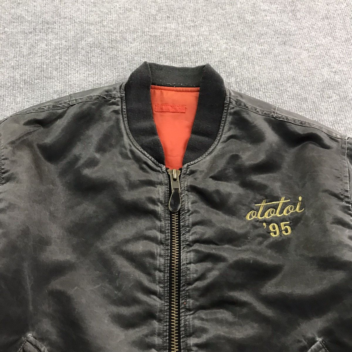 Uniqlo VINTAGE🔥UNIQLO GREEN LABEL BOMBER BLACK FADED JACKET Size US L / EU 52-54 / 3 - 2 Thumbnail