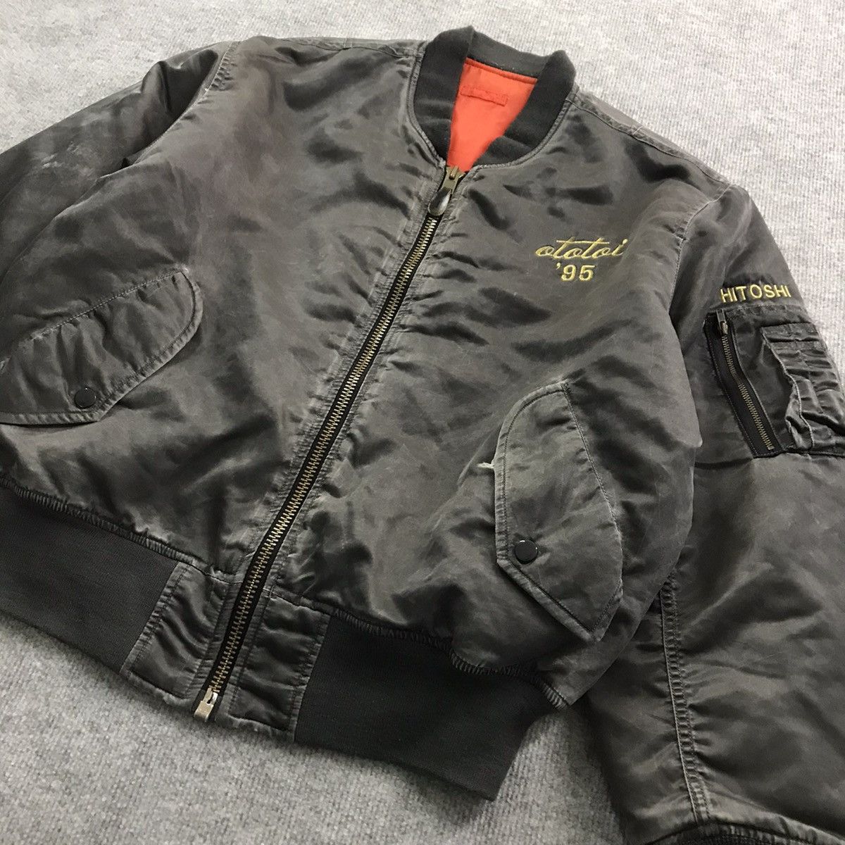 Uniqlo VINTAGE🔥UNIQLO GREEN LABEL BOMBER BLACK FADED JACKET Size US L / EU 52-54 / 3 - 3 Thumbnail