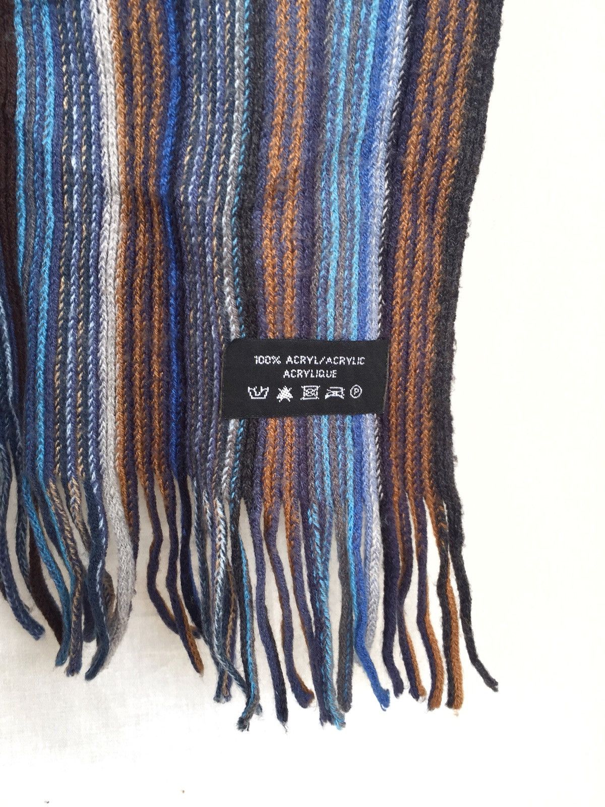 Carven Multicolor Hand Knitted Acrylic Scarves Size ONE SIZE - 5 Thumbnail