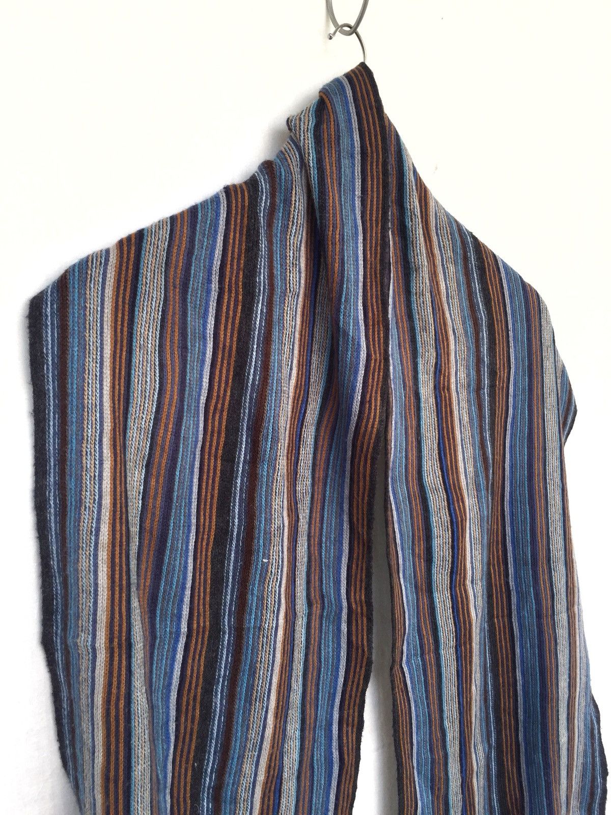 Carven Multicolor Hand Knitted Acrylic Scarves Size ONE SIZE - 3 Thumbnail