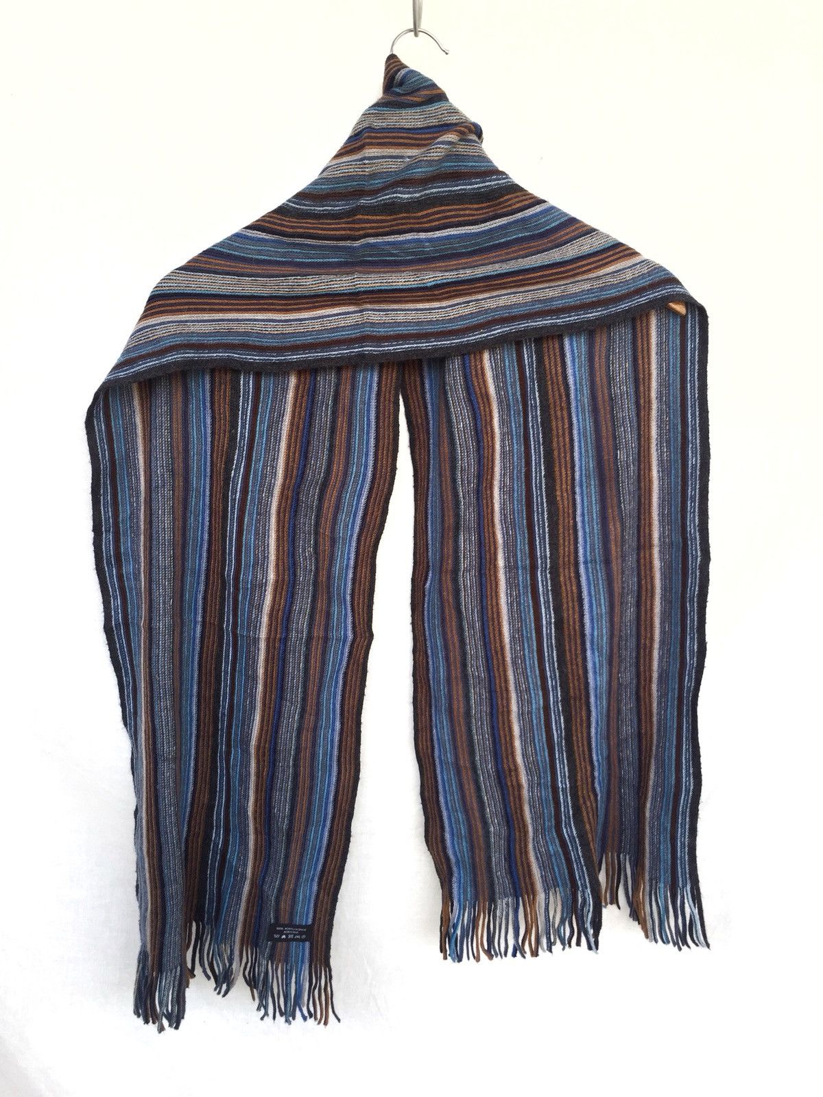Carven Multicolor Hand Knitted Acrylic Scarves Size ONE SIZE - 2 Thumbnail