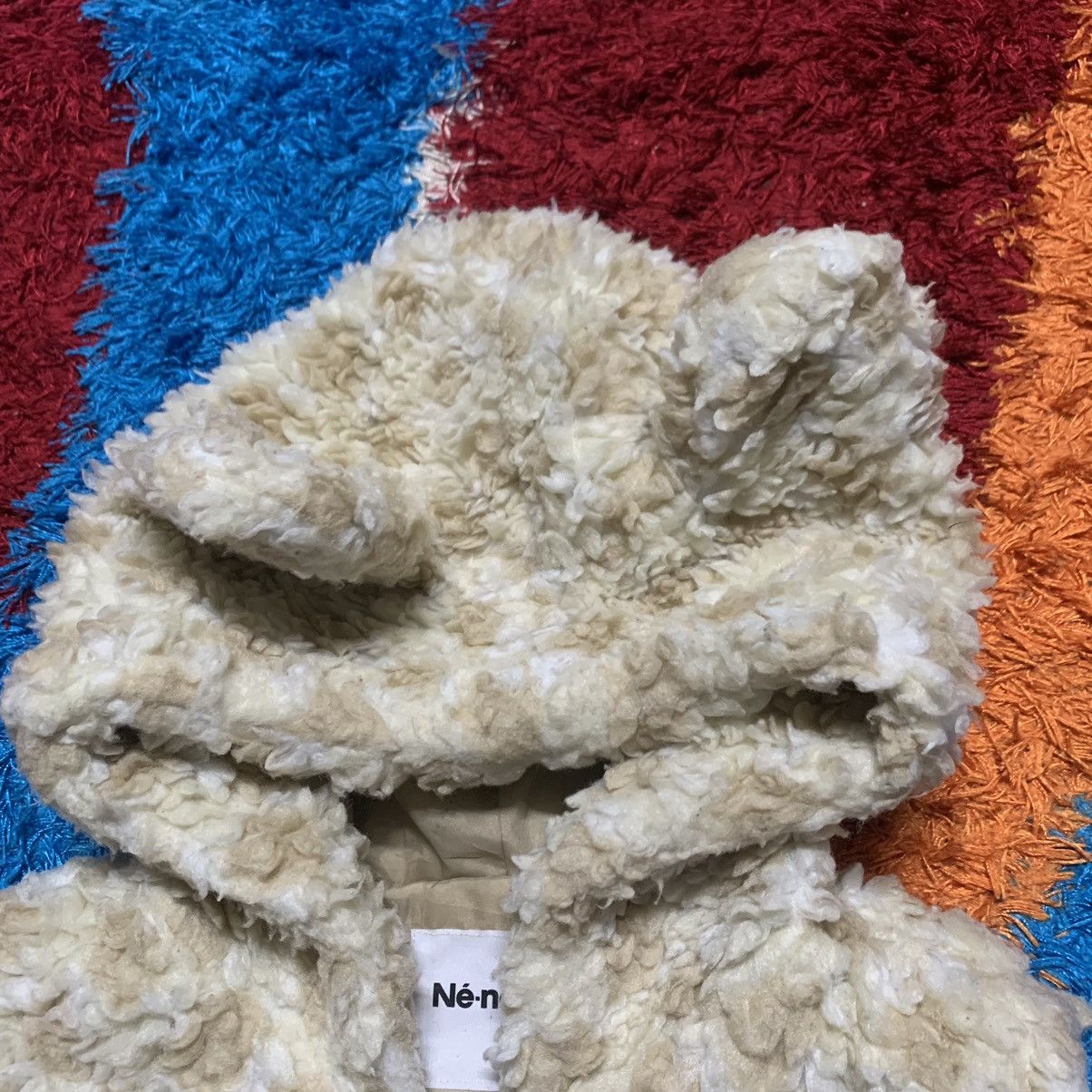 Ne-Net RARE!! NE-NET BY ISSEY MIYAKE BEAR FUR EAR HOODIE VEST Size 38S - 7 Thumbnail