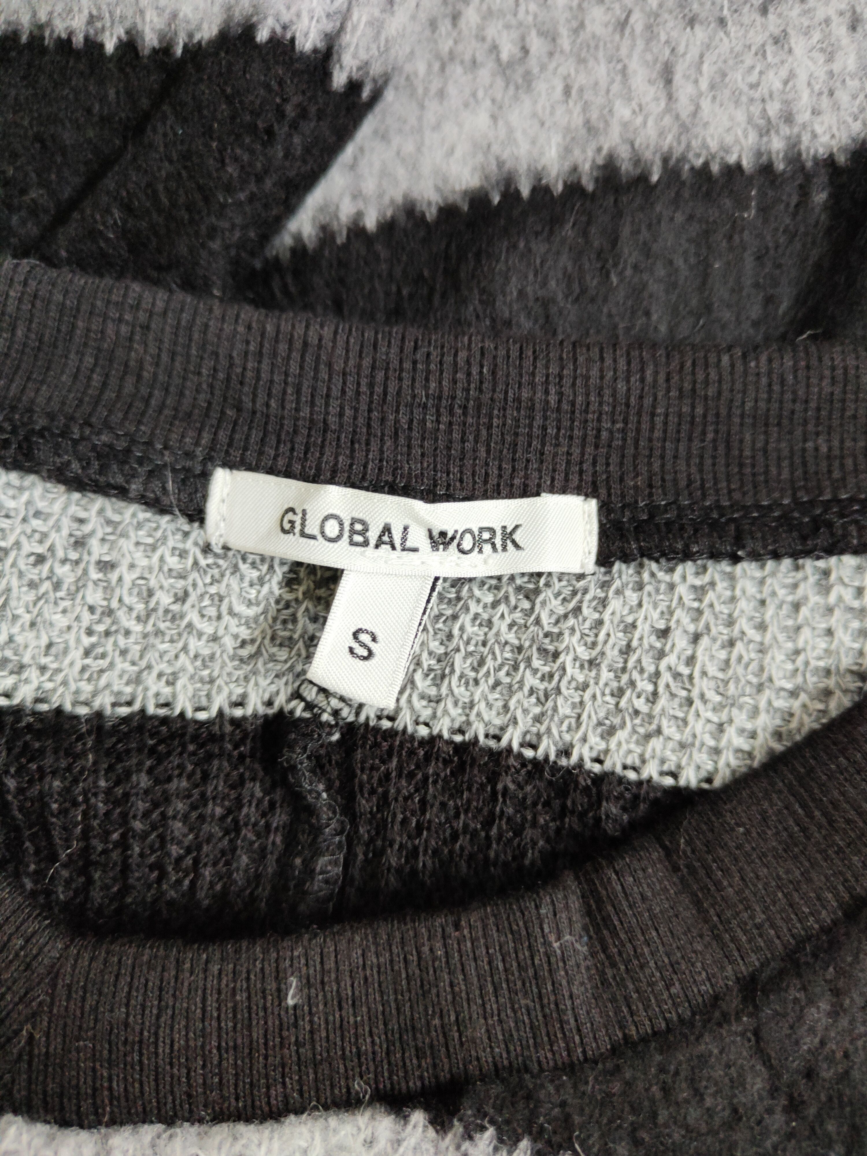 Global Work × Japanese Brand × Solid and Striped Global Work Black/Gray Knitwear stripe #206B Size US S / EU 44-46 / 1 - 11 Thumbnail