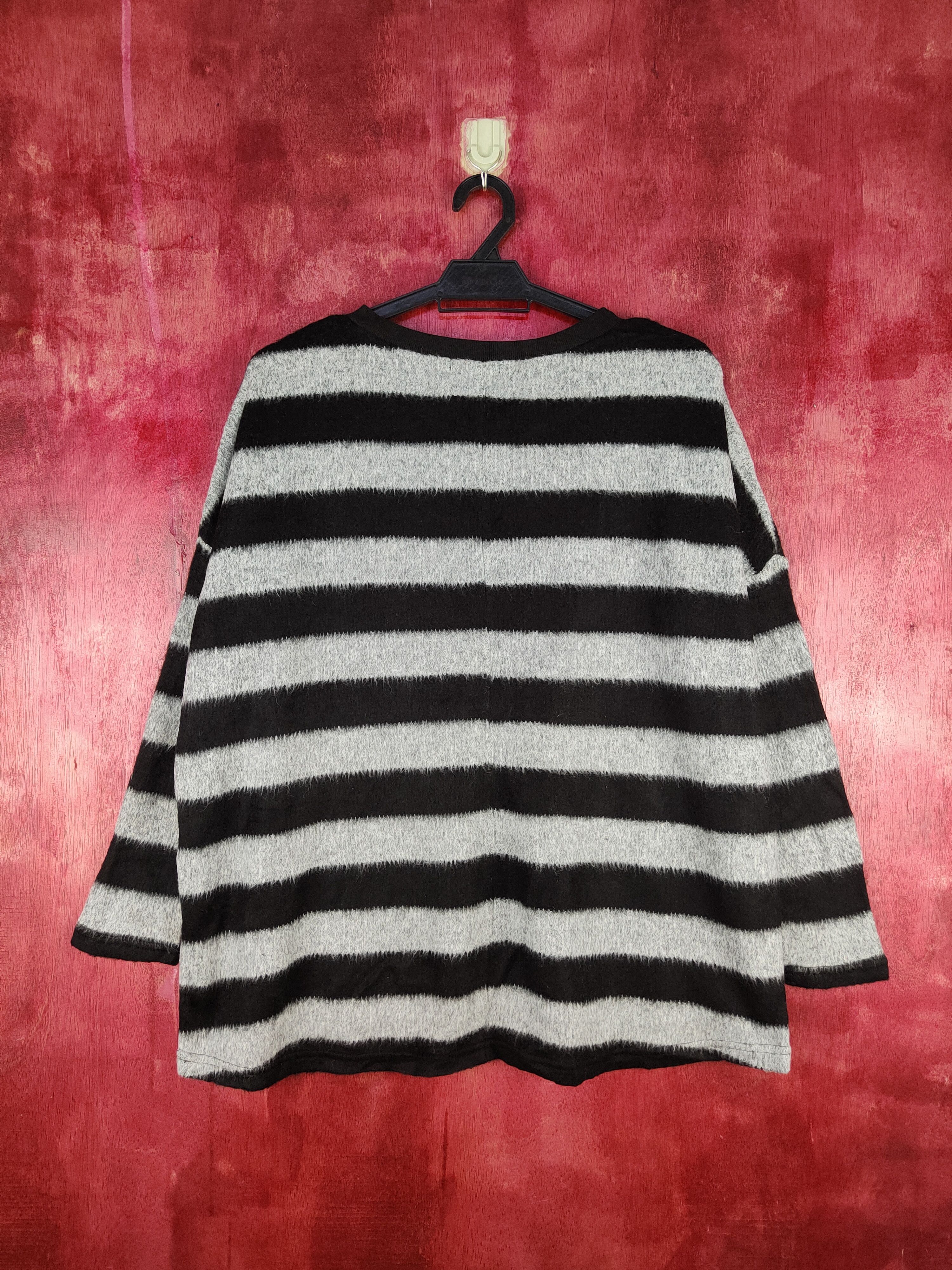 Global Work × Japanese Brand × Solid and Striped Global Work Black/Gray Knitwear stripe #206B Size US S / EU 44-46 / 1 - 7 Thumbnail