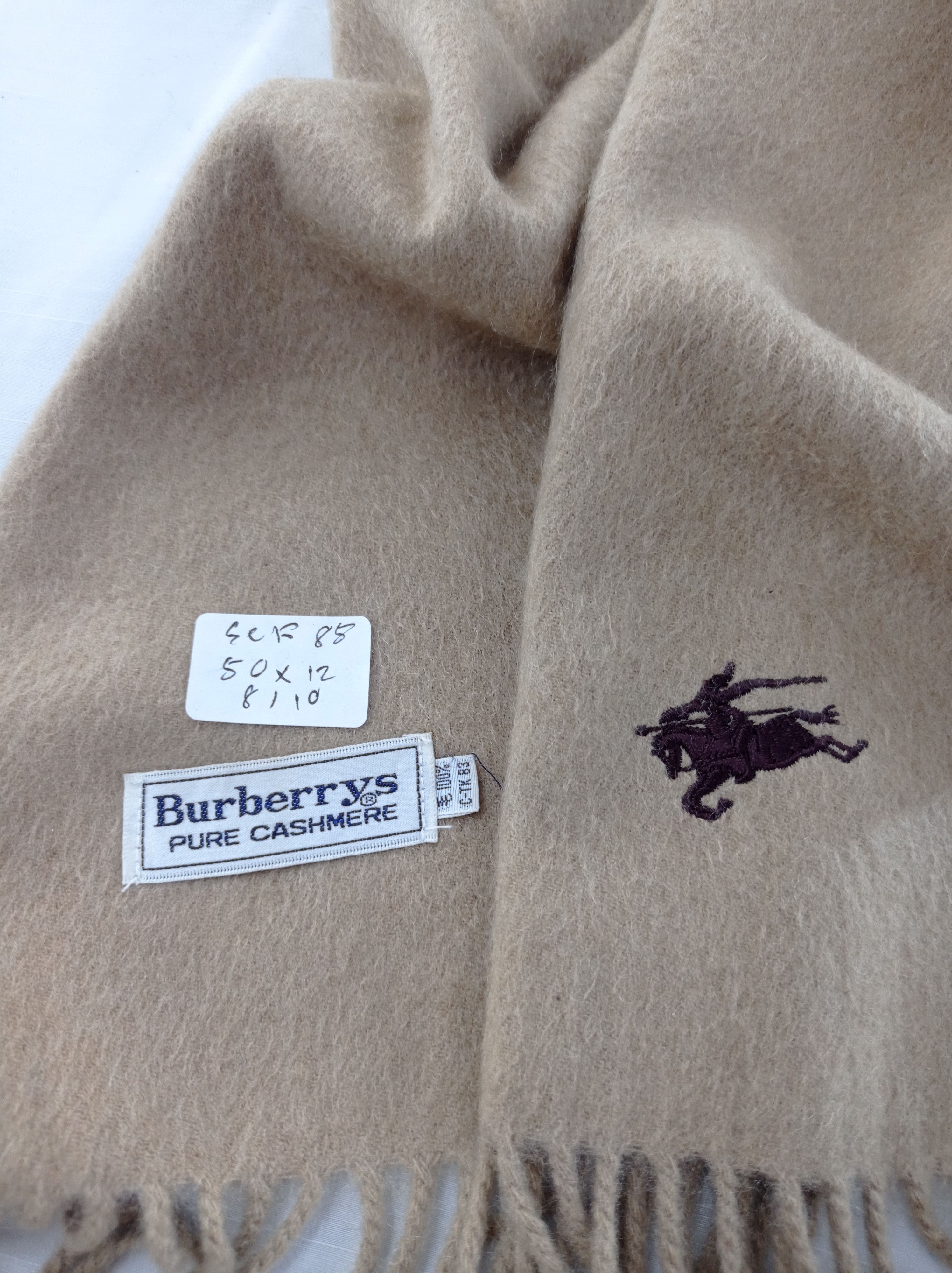 Burberry Vintage Burberry Scarf / Muffler / Cashmere Neckwear Size ONE SIZE - 4 Thumbnail