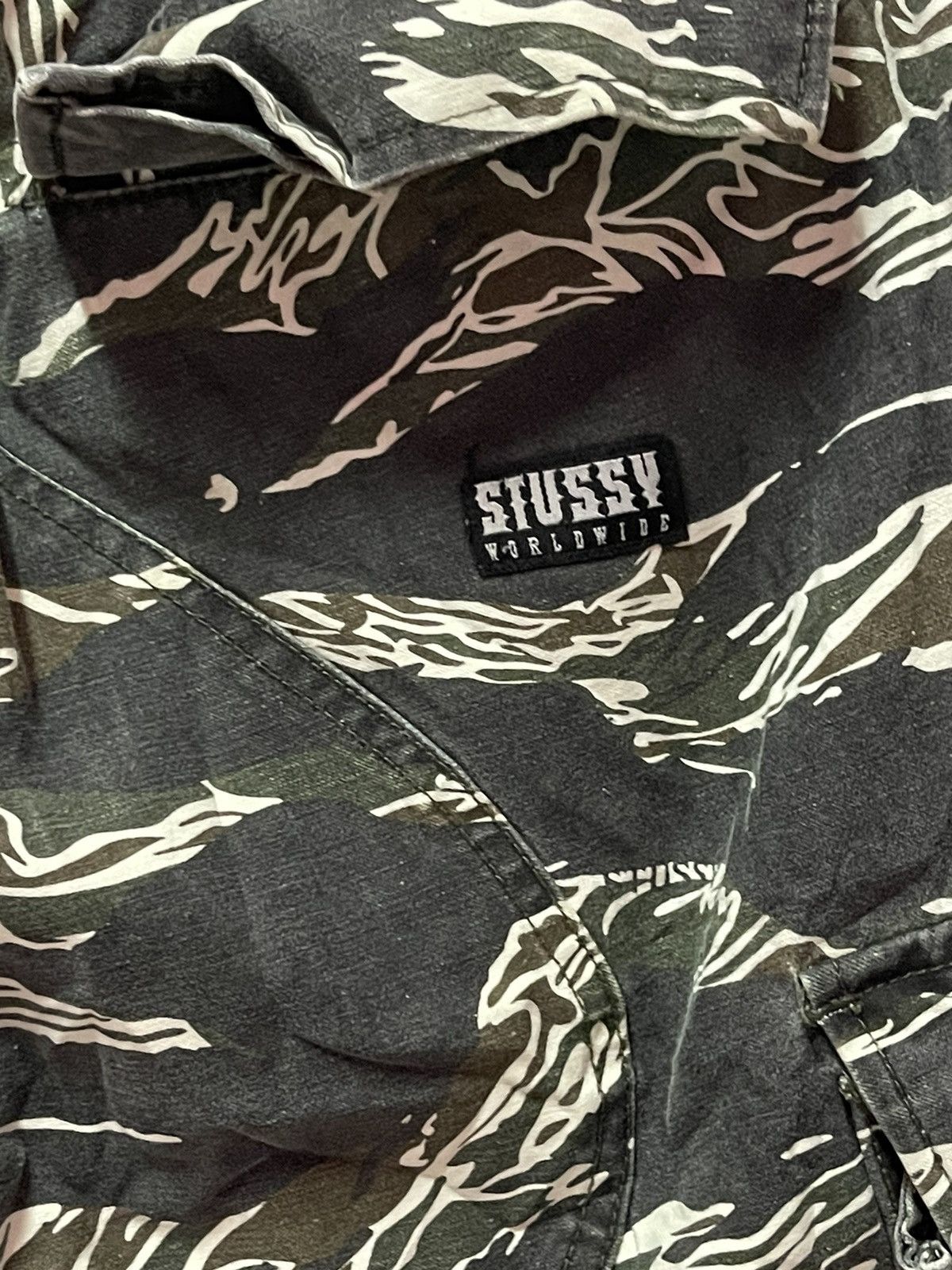 Stussy × Vintage Stussy Tiger Stripe Cargo Pants🔥🔥🔥🔥 Size US 32 / EU 48 - 12 Thumbnail