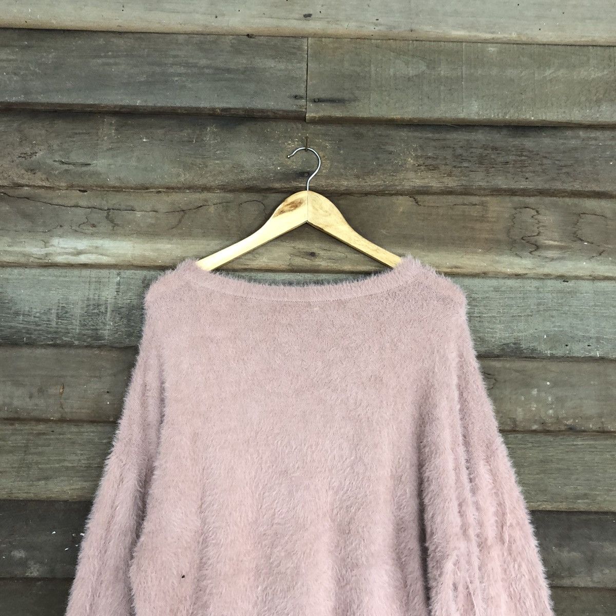 Homespun Knitwear Earth Music & Ecology Purple Mohair Knitwear #c1168 Size L / US 10 / IT 46 - 9 Thumbnail